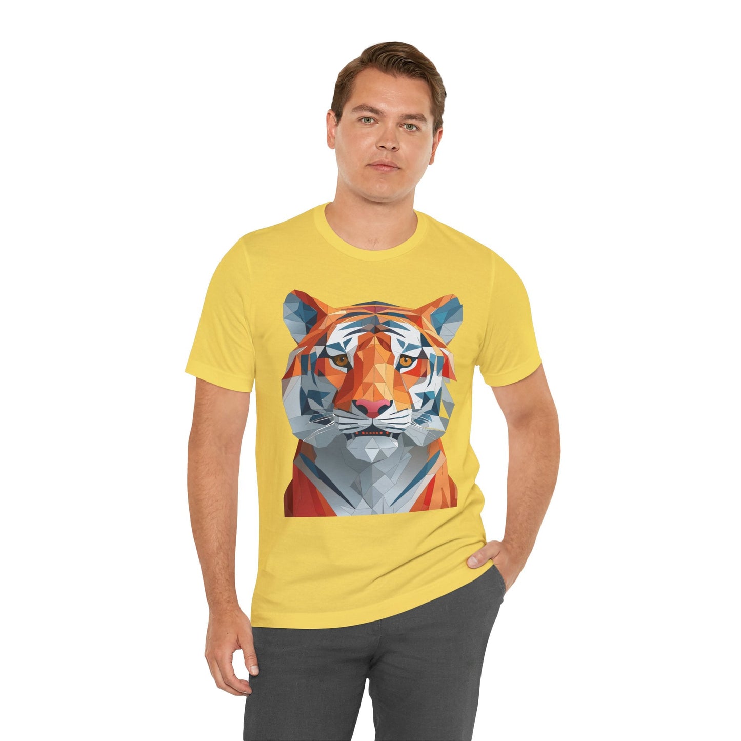Unisex Animal Shirt With Art Design And Wildlife Theme Short Sleeve Tee For Everyday Wear