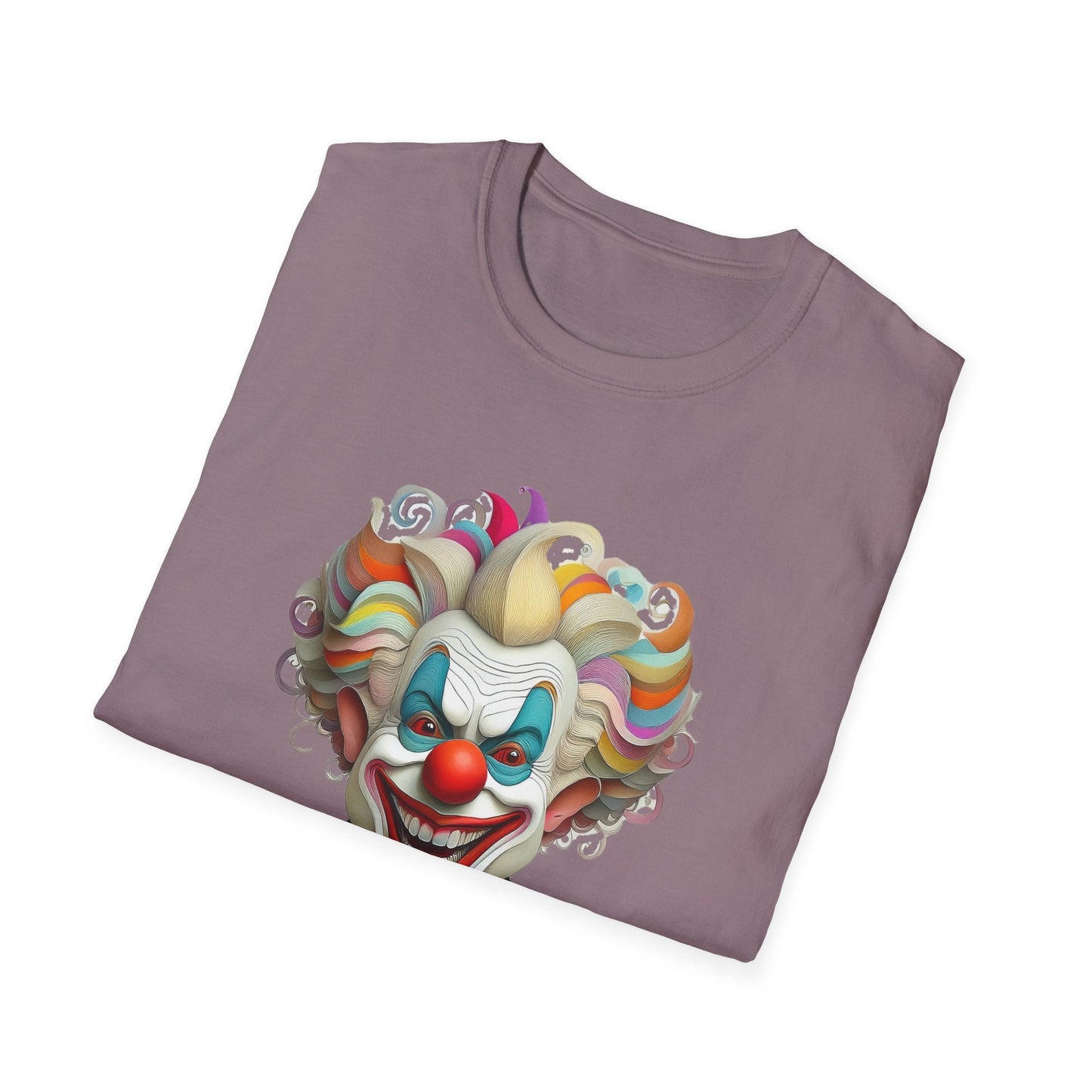 Clown Shirt Unisex T Shirt With Funny Man Circus Motif And Scary Man Design Graphic Print