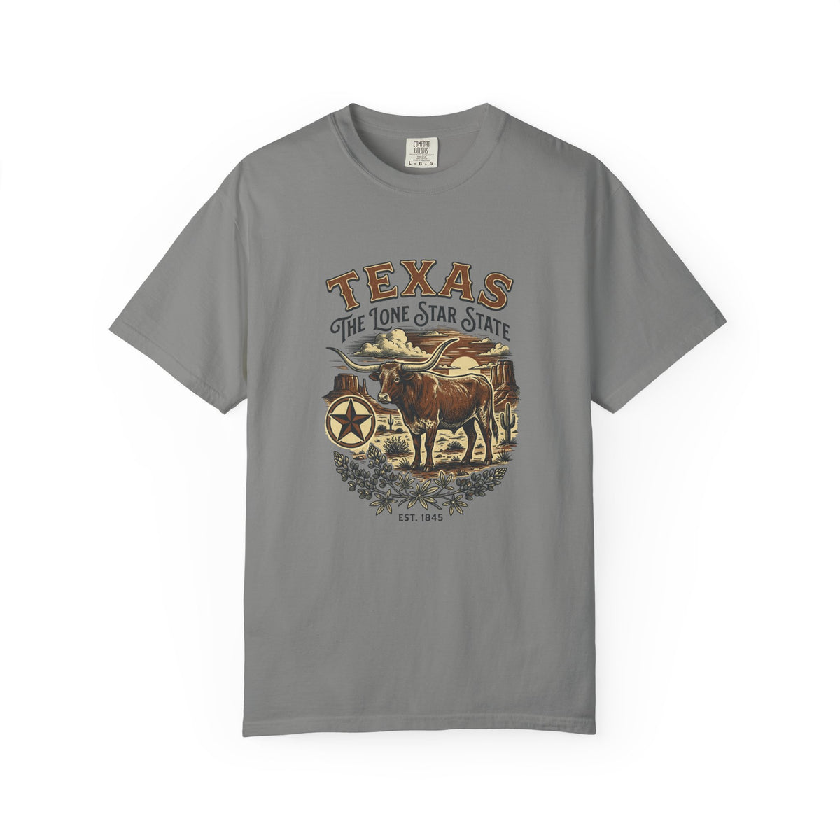 Texas State Vintage Travel Tourist Graphic Tee Unisex 100 Cotton Comfort Colors T-Shirt