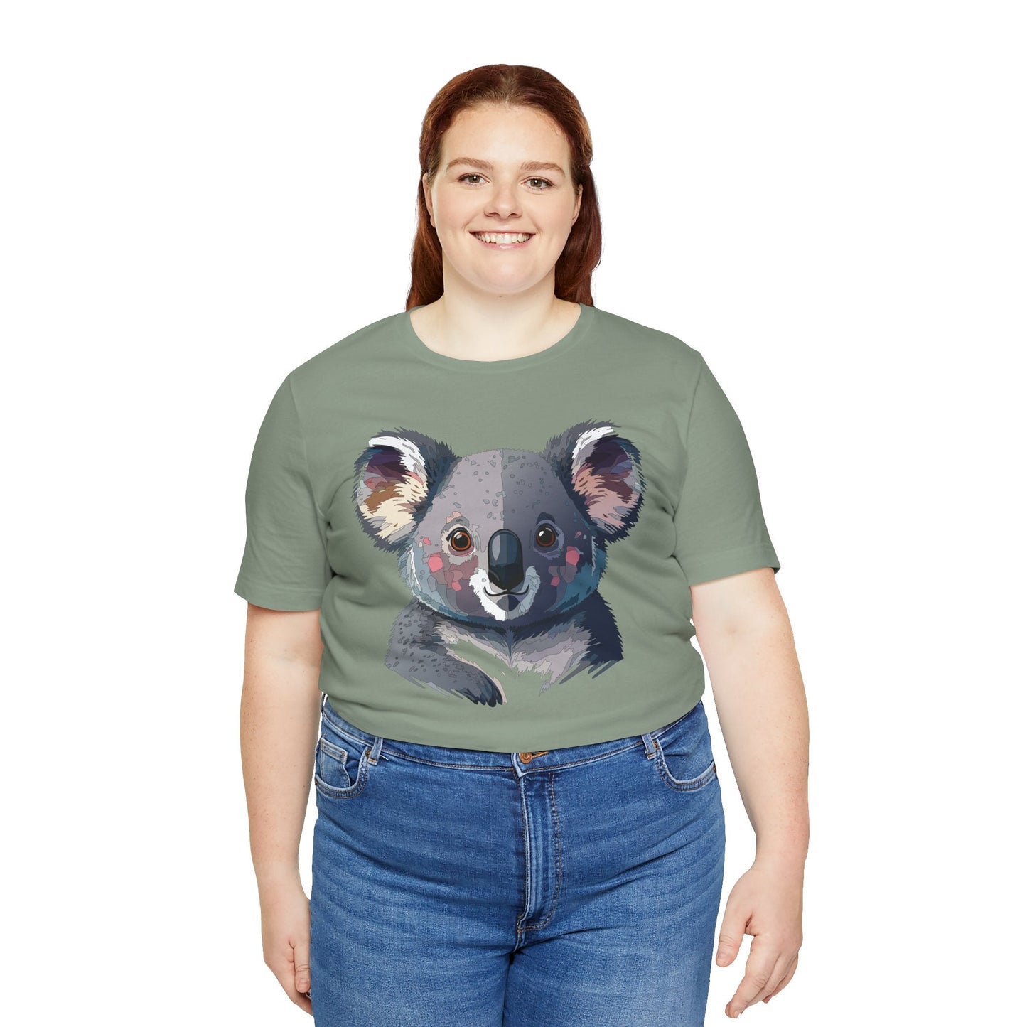Unisex Animal Shirt With Animal Art Design Tee Wild Animals Short Sleeve Jersey Cotton