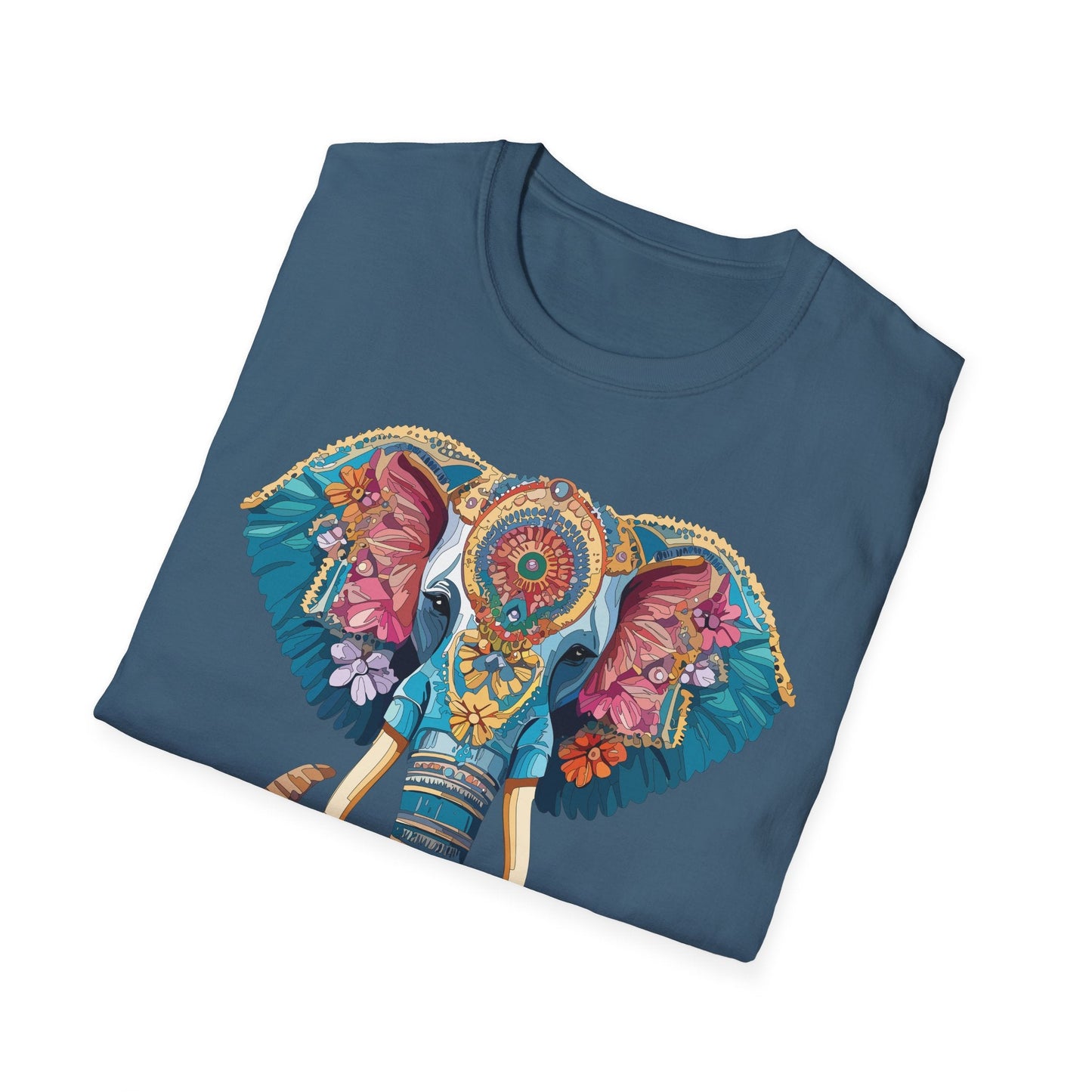 Unisex Elephant Graphic T Shirt Cartoon Elephant Tee Gildan Softstyle 64000 Premium Cotton