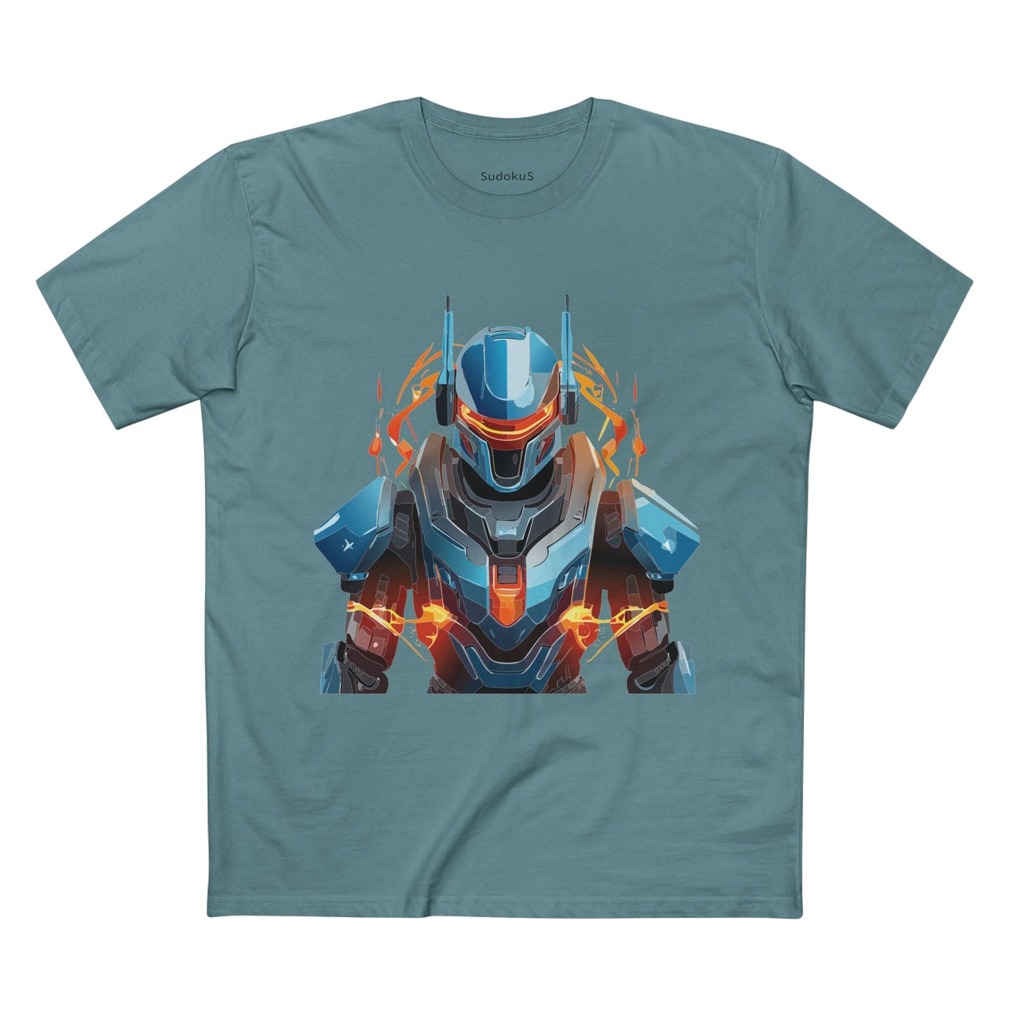 Cyborg Robot Graphic Unisex 100 Cotton Staple Tee 8