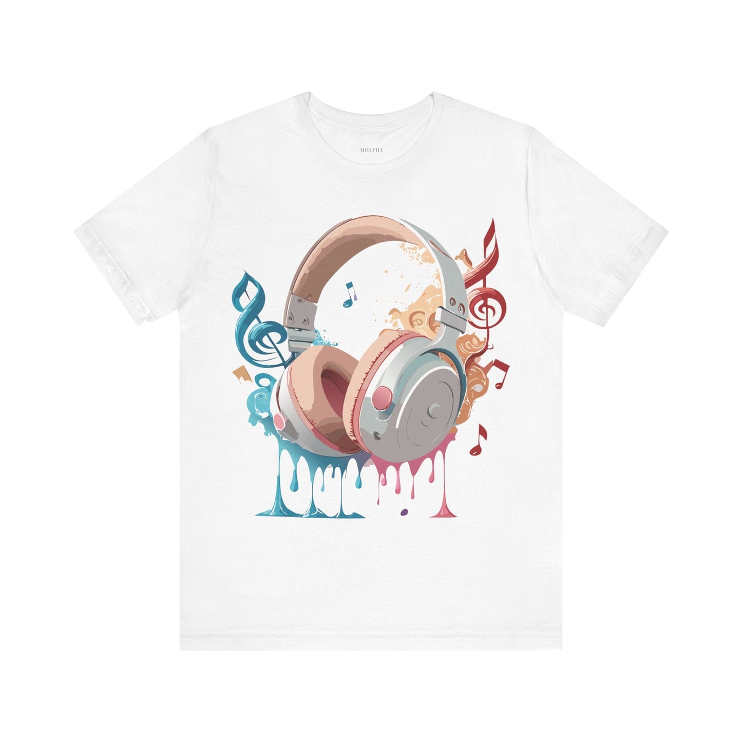 Music Graphic Unisex 100 Cotton Vintage Art with Musical Elements Tee 97