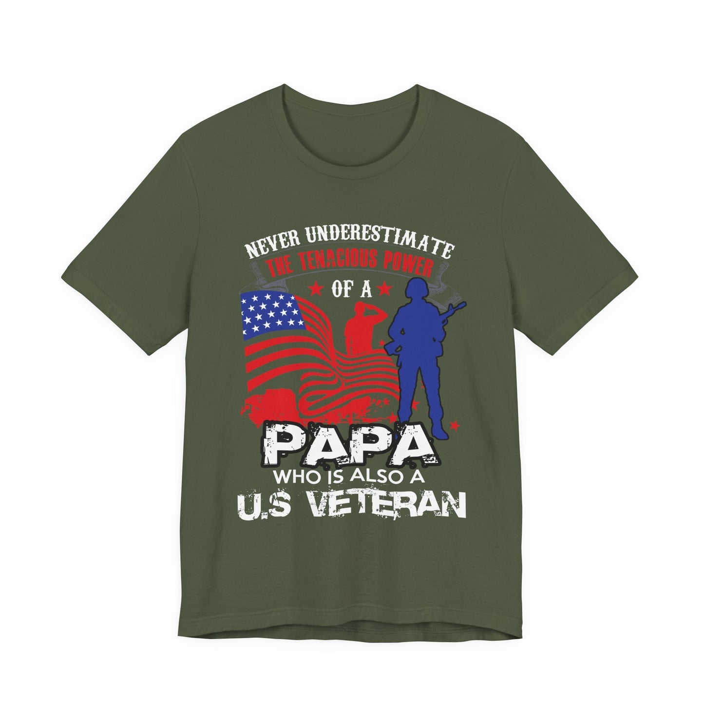Army Veteran Patriotic Graphic Design Unisex Cotton T-Shirt v53