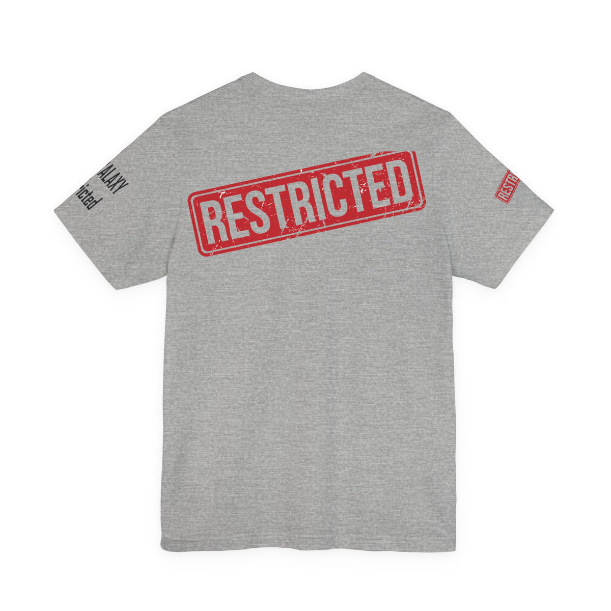 Art Red Stamp Graphic Unisex Cotton Bella+Canvas Tee with Art Design b92