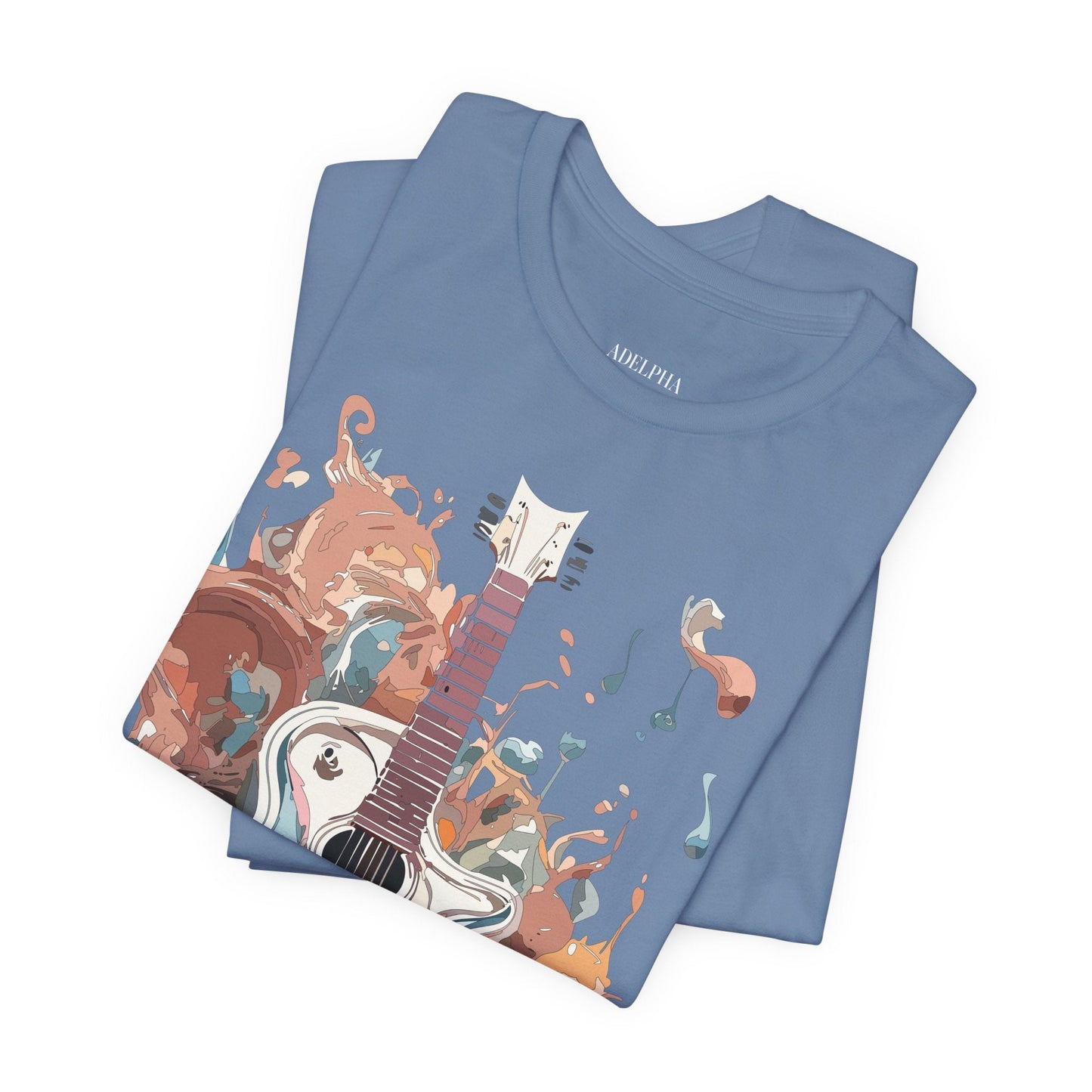 Adelpha Music Graphic Tee for Men and Women Unisex Vintage Inspired Artwork Tee Premium