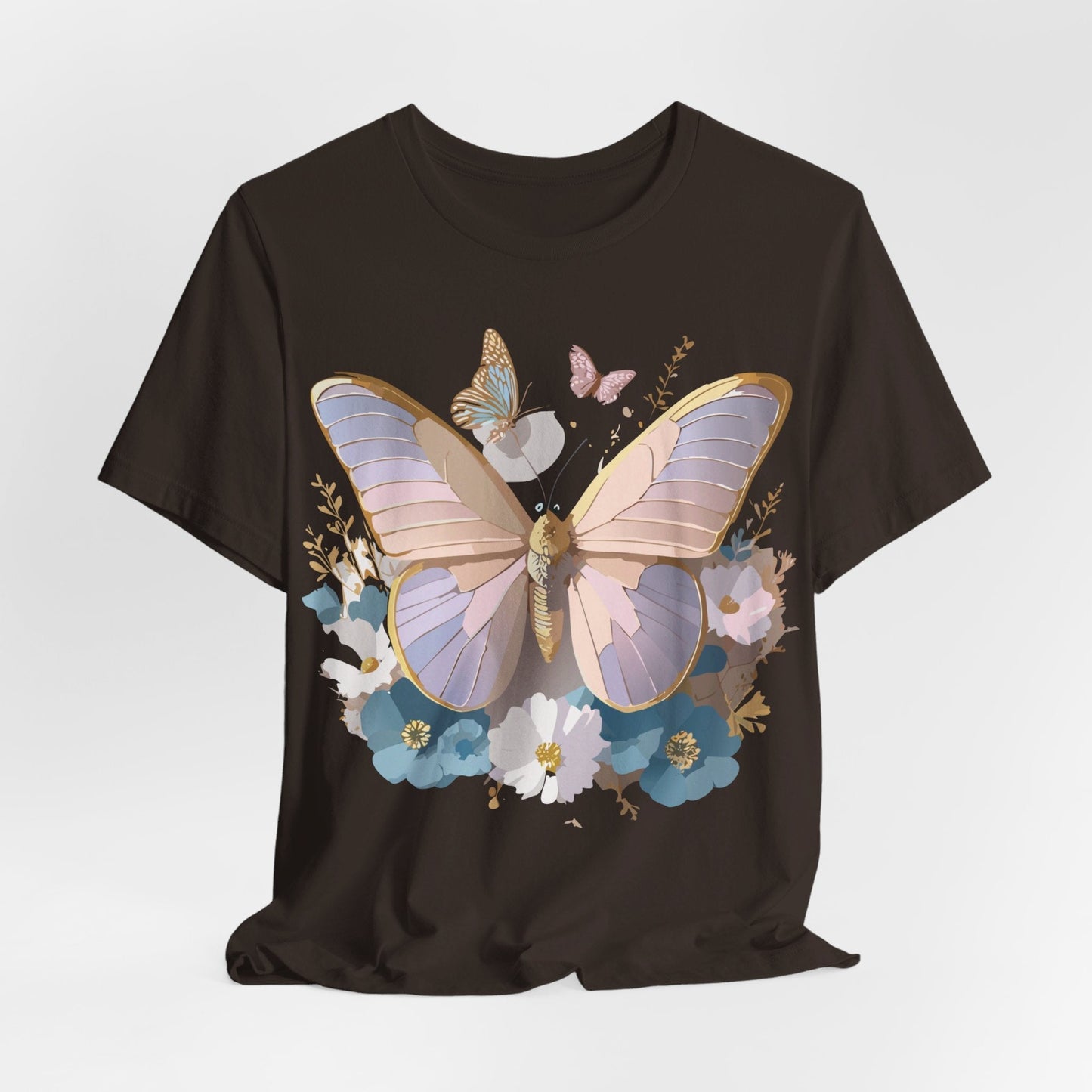Butterfly Graphic Tee Unisex Short Sleeve Vintage Inspired Artwork Adelpha