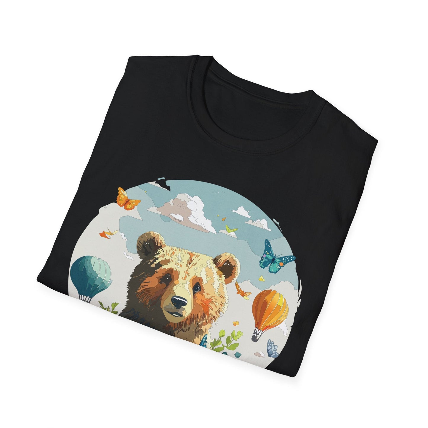 Bear T Shirt Unisex Teddy Bear Tee Softstyle 64000 Breathable Everyday Wear For All Ages