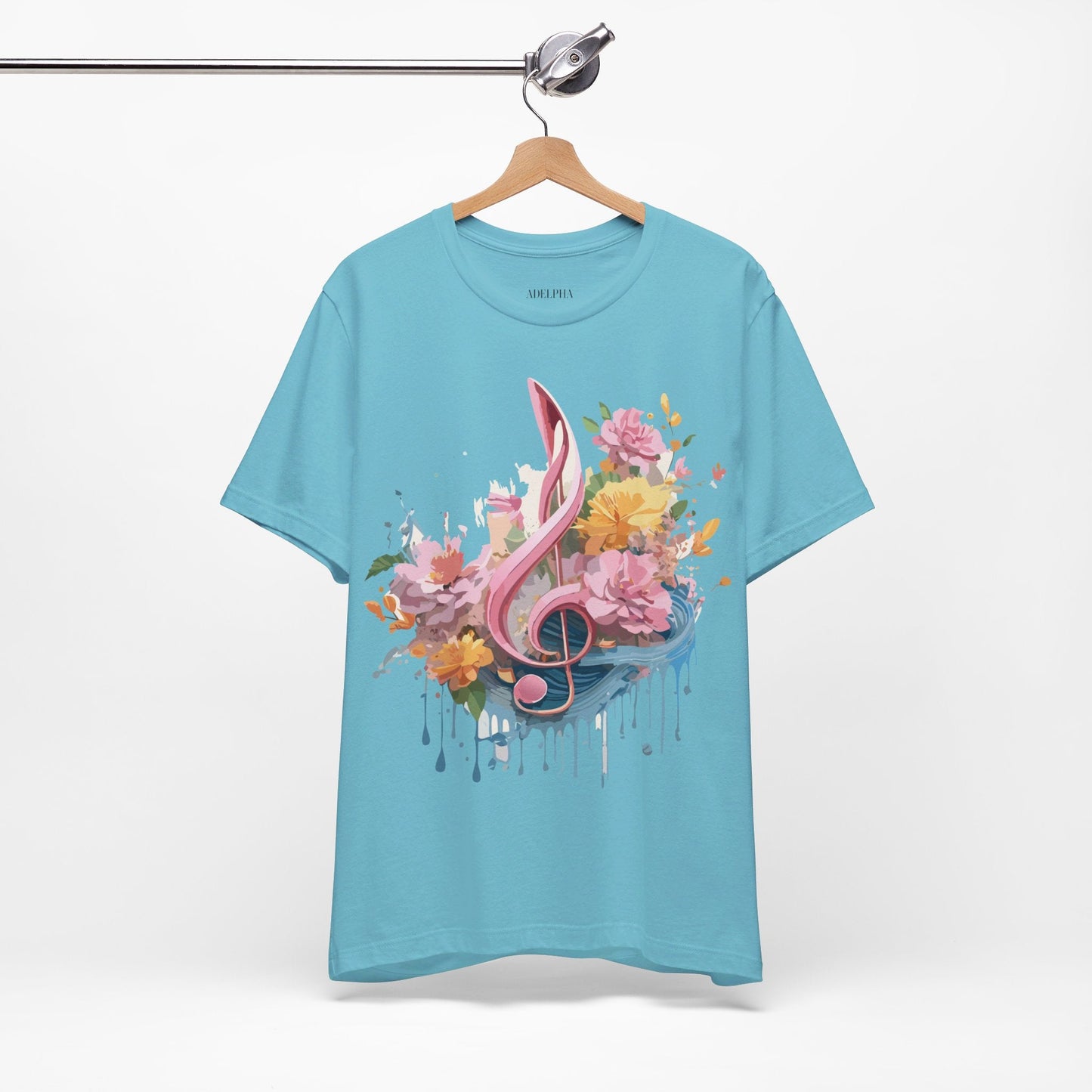 Music Graphic T Shirt Unisex Adelpha Vintage Inspired Art Design Tee Short Sleeve Premium Jersey