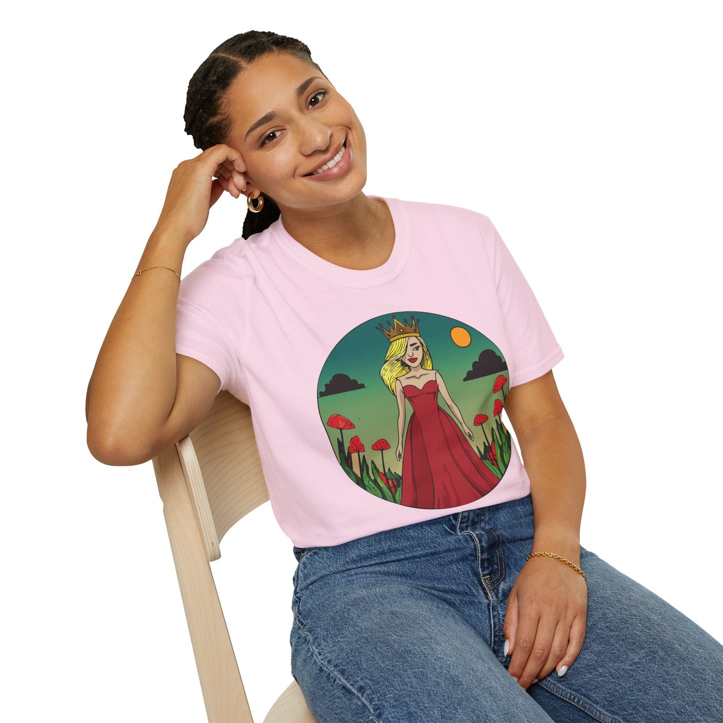 Womens Graphic T Shirt Art Design Tee Unisex Softstyle 64000 Ring Spun Cotton Daily Wear