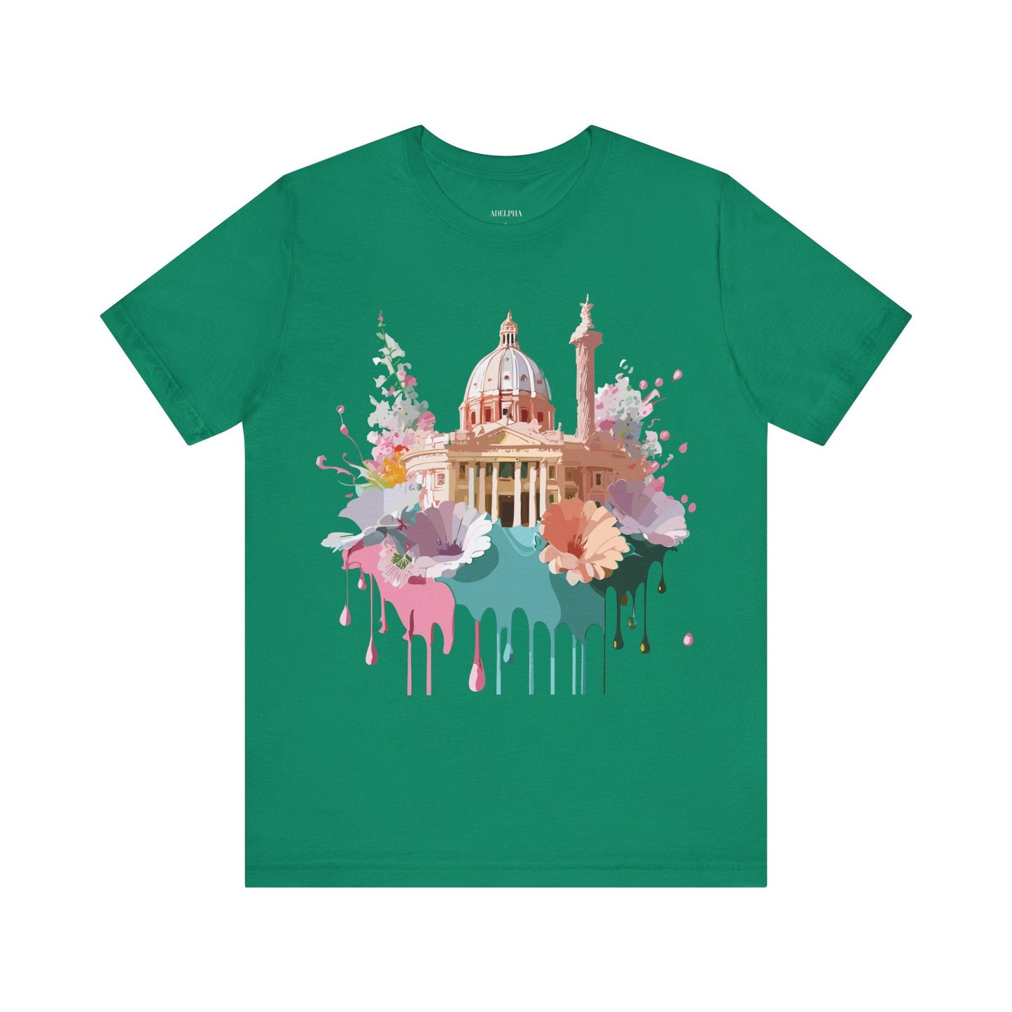 Tourist Shirt Rome Graphic Tee Unisex Jersey Short Sleeve Art Design By Adelpha Artwork