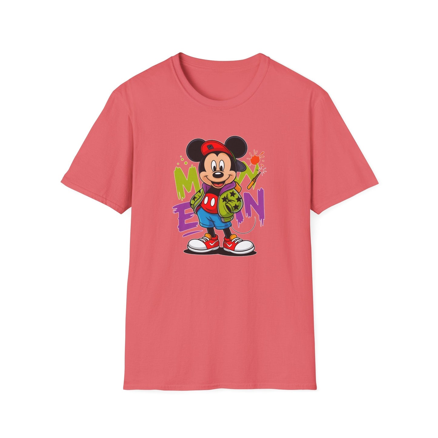 Unisex Cartoon T Shirt With Animals Animation Tee Premium Softstyle Gildan 64000