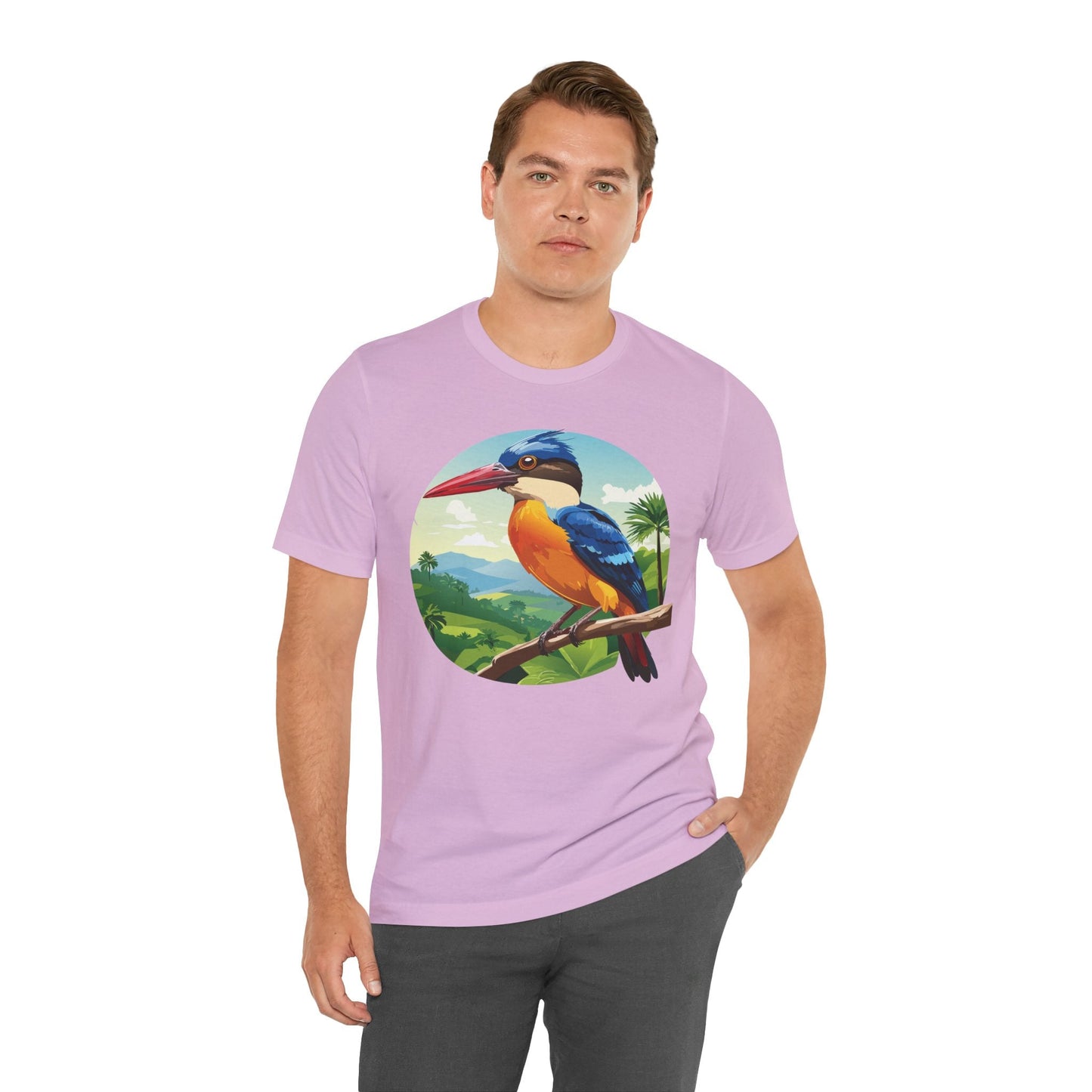 Unisex Animal Shirt With Art Design Featuring Wild Animals Jersey Short Sleeve Tee
