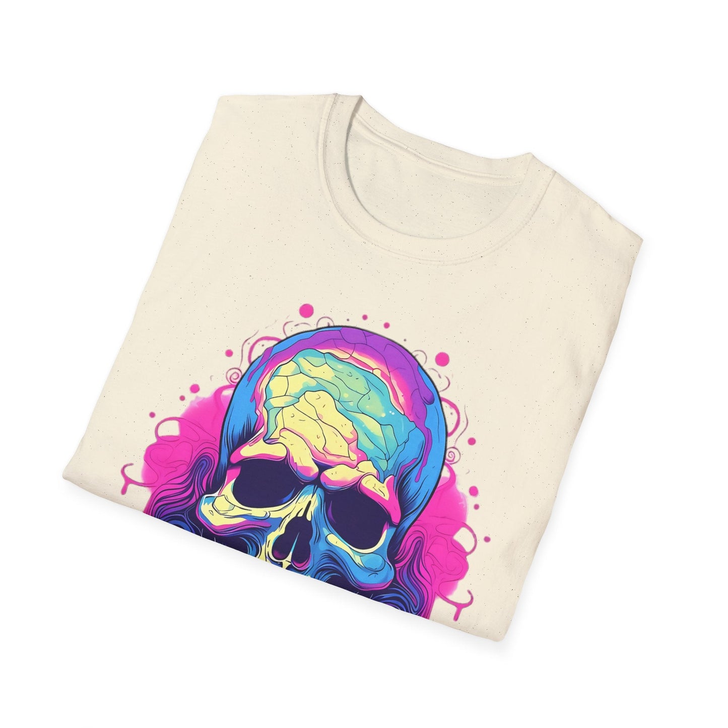 Skull Tee Shirt Unisex Skeleton Design Gildan Softstyle 64000 Ring Spun Cotton Tee