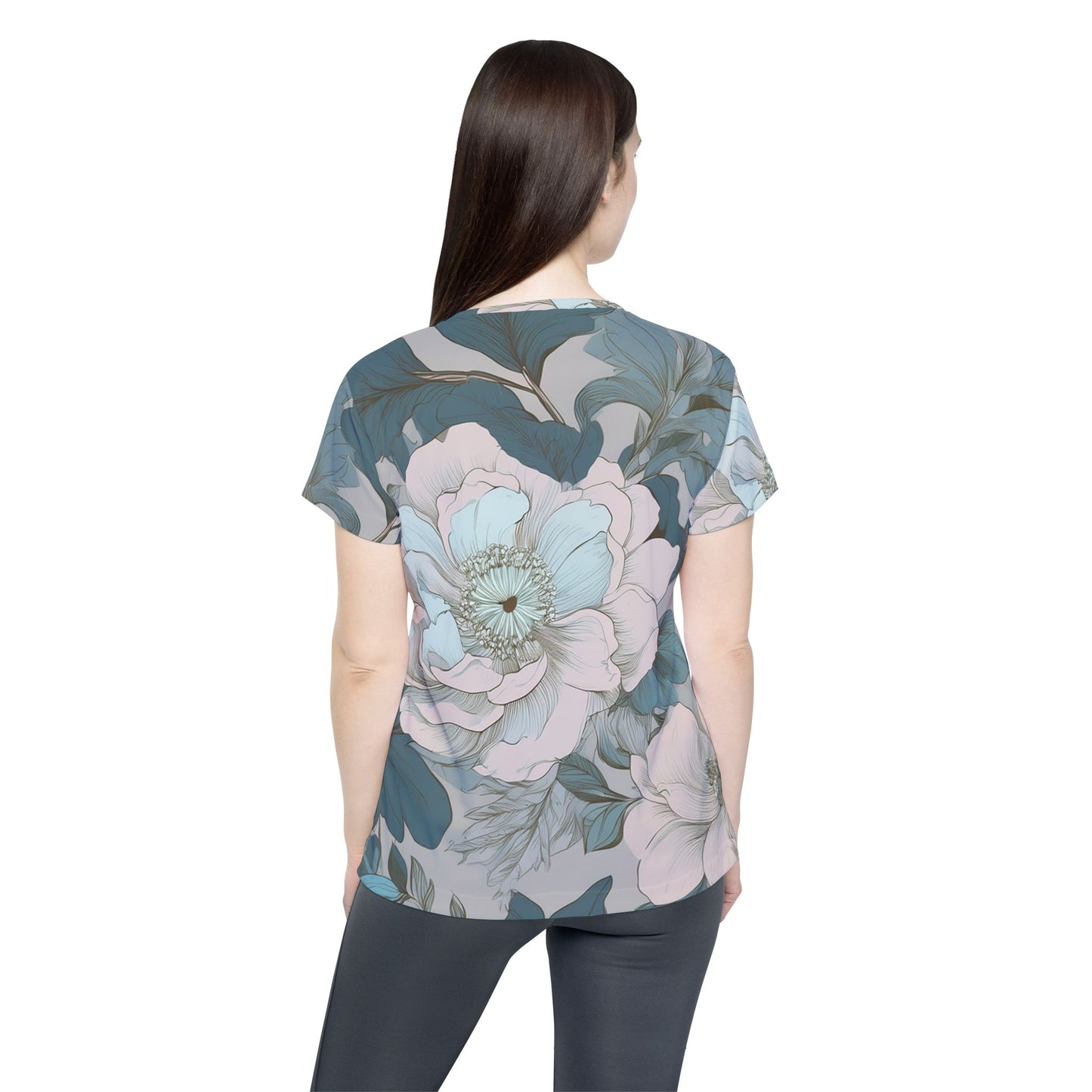 Women Poly Shirt with Floral Print F313