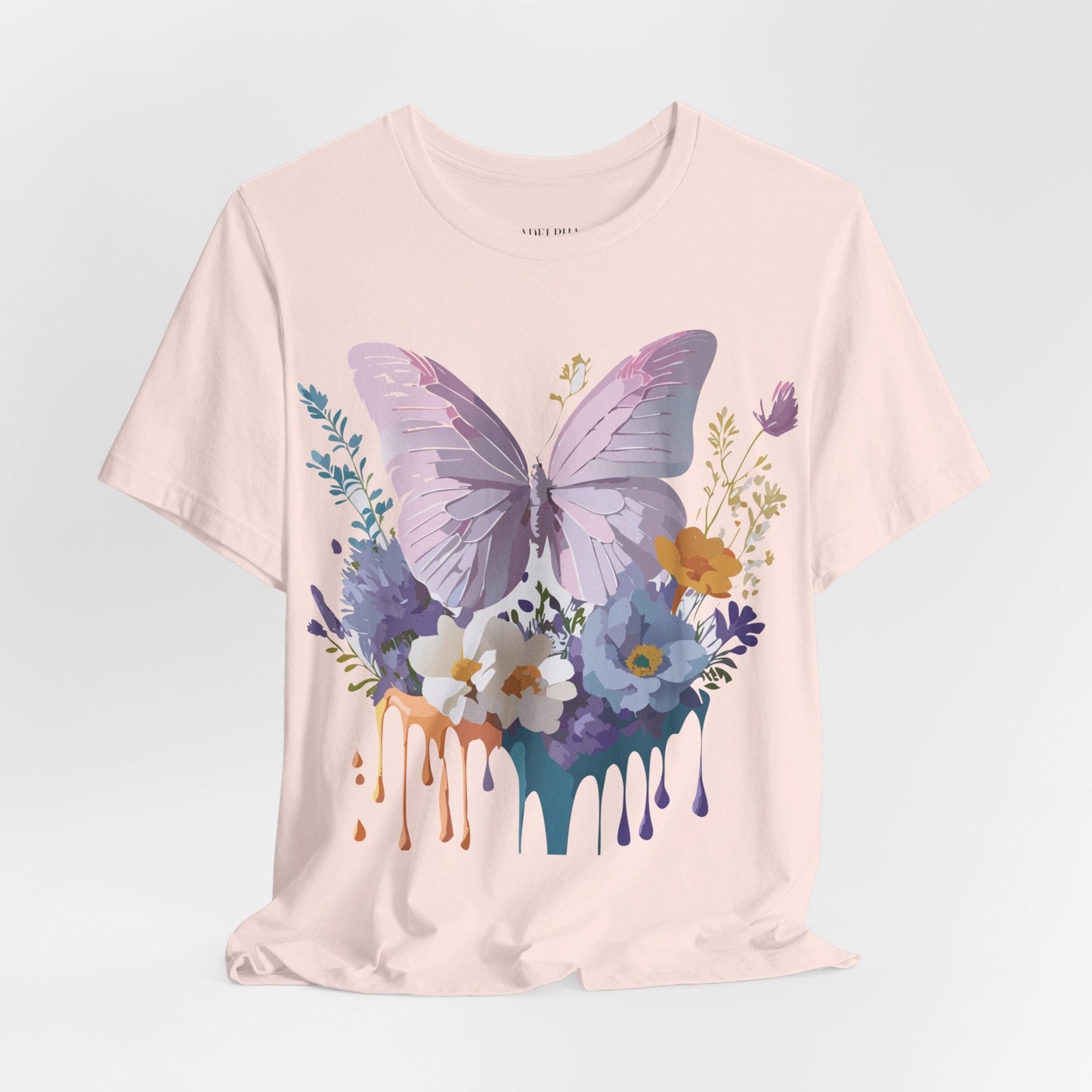 Adelpha Graphic Butterfly Unisex Short Sleeve Graphic Tee Art Design