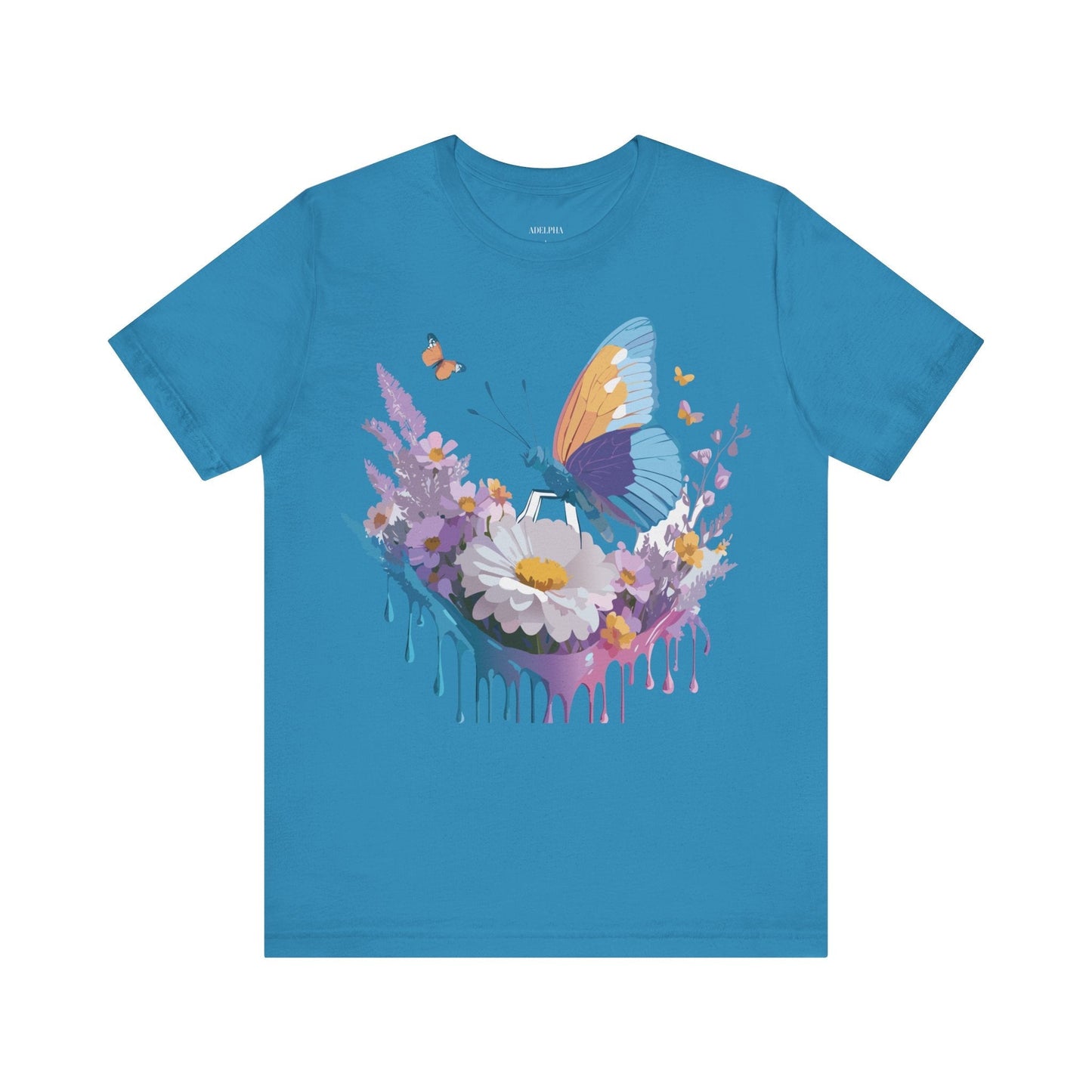 Adelpha Vintage Inspired Graphic Tee Unisex Short Sleeve Shirt