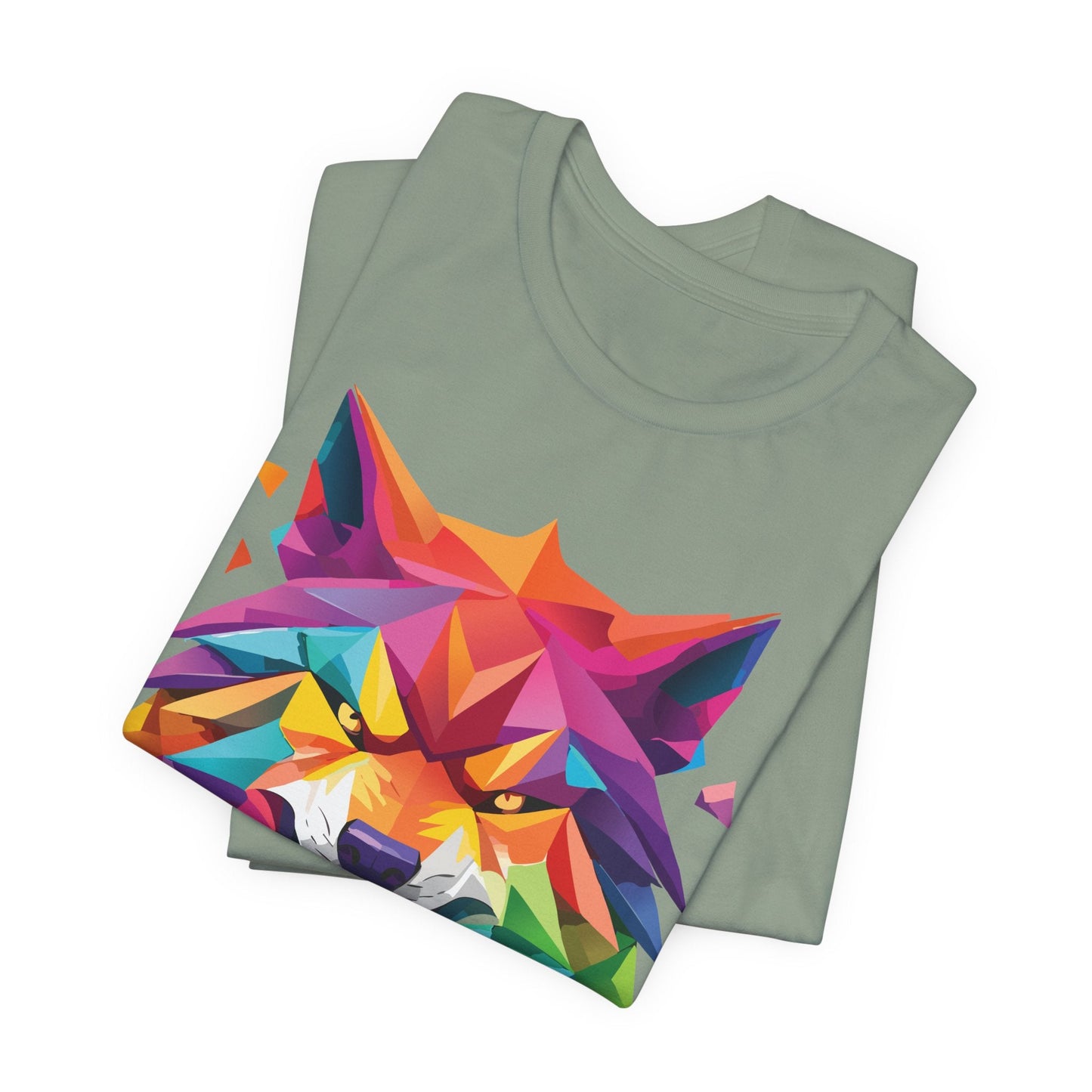 Unisex Animal Shirt With Art Design And Wild Animals Print Tee Short Sleeve Premium