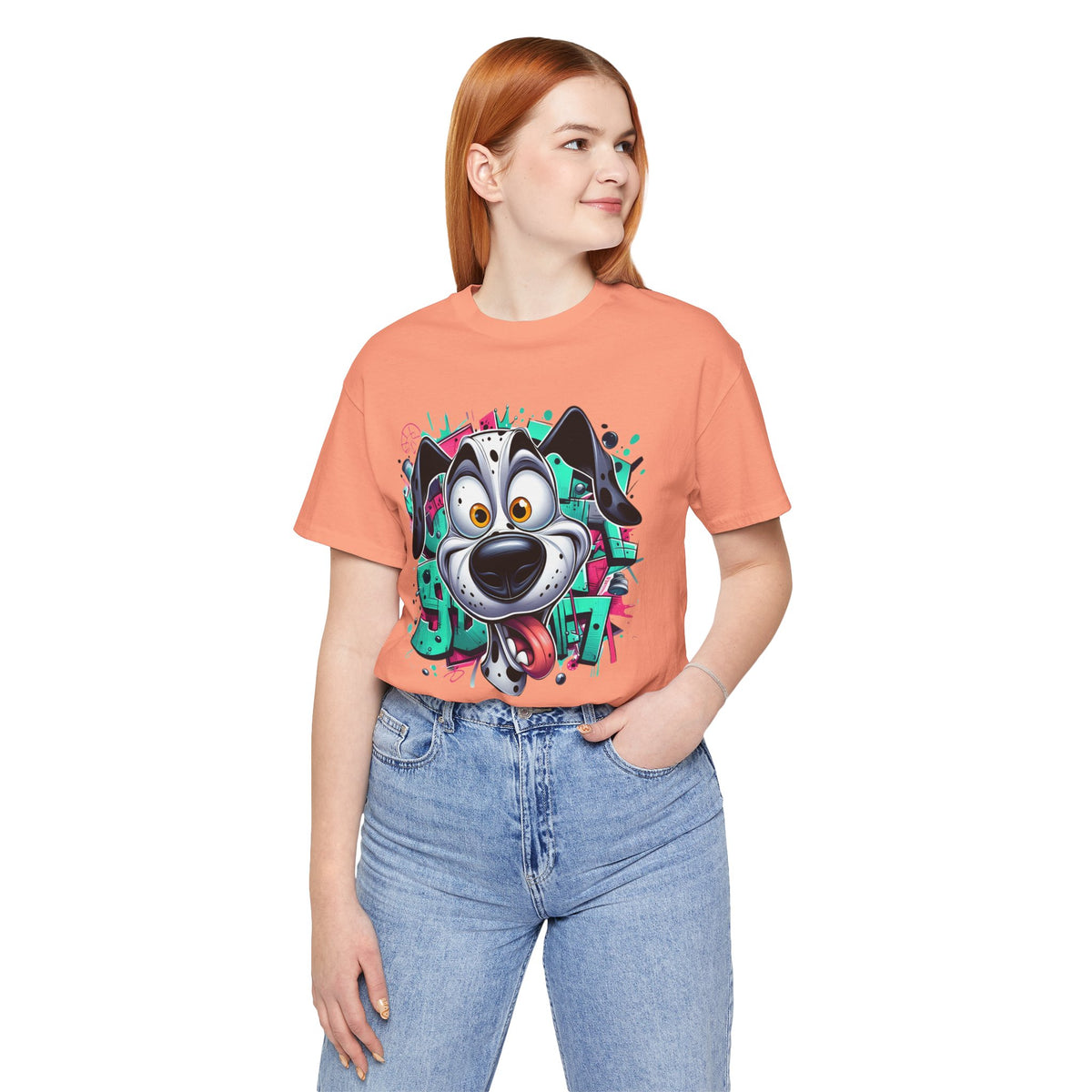 Viki Animal Tees, Dog Tee Shirt, Funny Dog T-Shirt, Art Design Top, Funny Animal T-Shirt, Graphic Tee