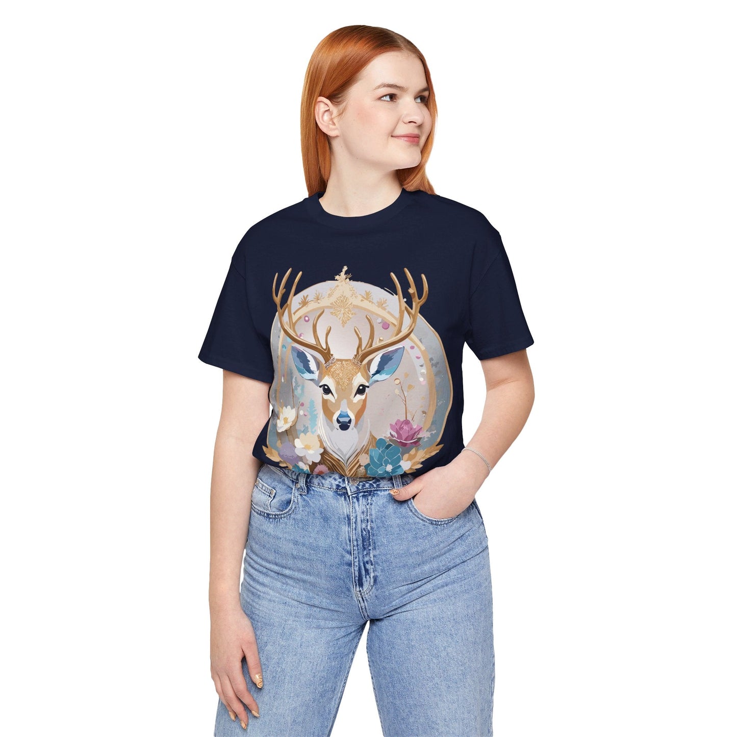 Adelpha Medallion Graphic Tee Unisex Short Sleeve Jersey Shirt Premium Vintage Inspired Artwork