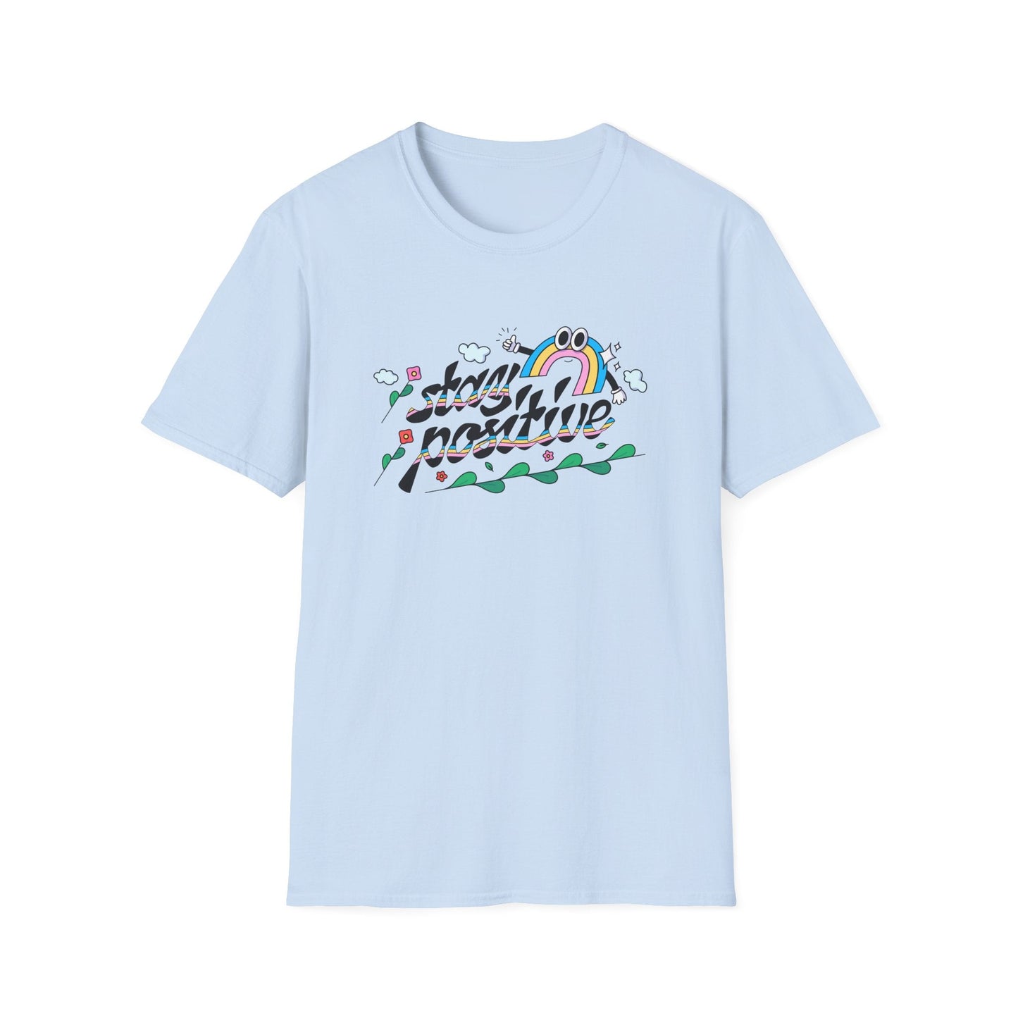 Positive Slogan T Shirts Unisex Softstyle Tee With Positive Words And Good Quotes Gildan 64000