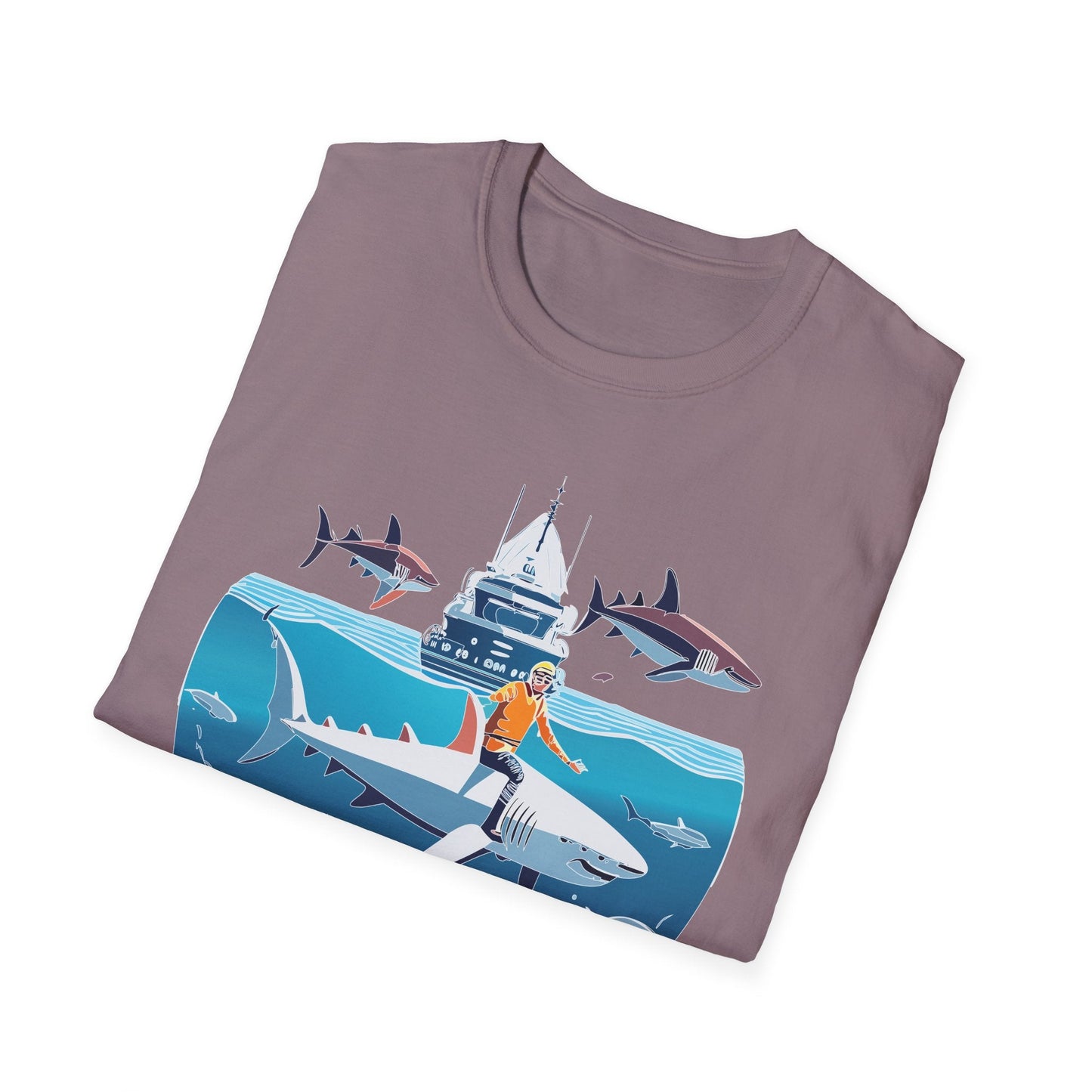 Ocean Tee Shirt Unisex Softstyle Gildan 64000 Cotton T Shirt Lightweight Casual Tee