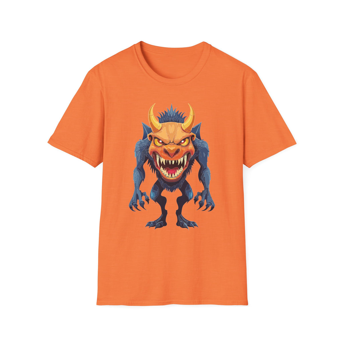 Demon Monster Graphic T-Shirt Cartoon Graphic Tee Unisex 100 Cotton Gildan T-Shirt