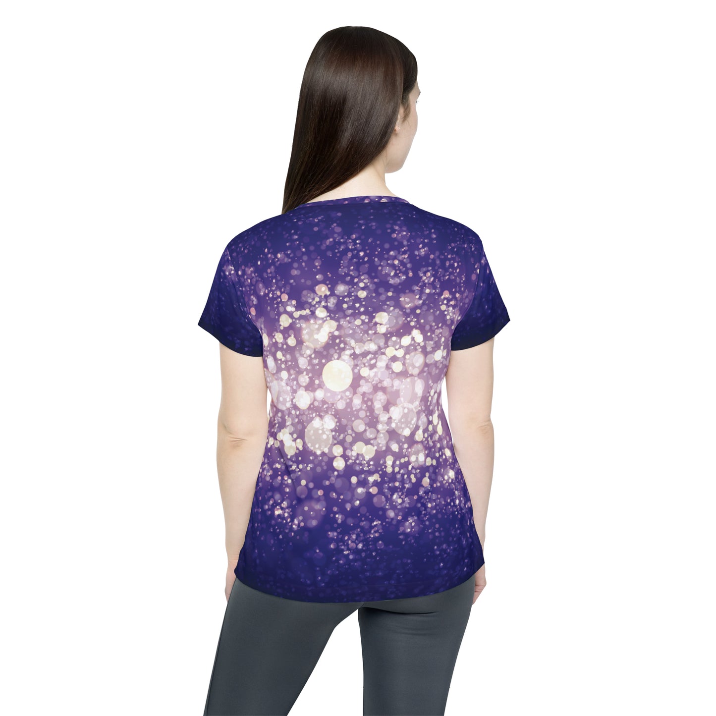 Poly Jersey Tee Shirt with abstract prints