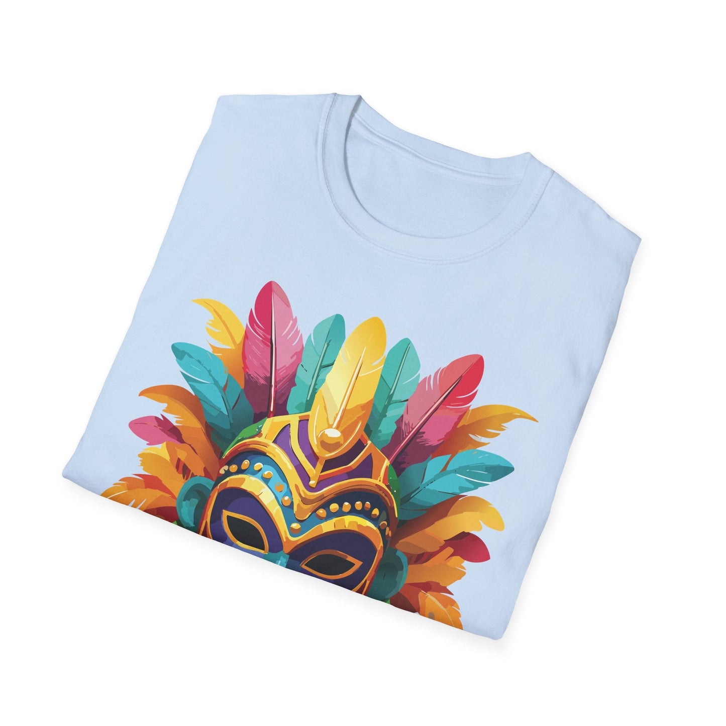 Mask Tee Shirt Unisex Masquerade Design Gildan Softstyle 64000 100 Percent Ring Spun Cotton Tee