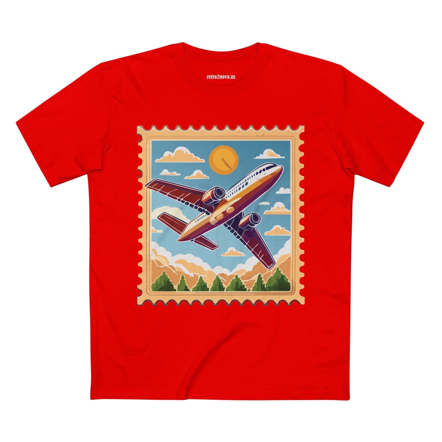 Postage Stamp Shirt Unisex Premium Cotton Tee With Original Art Design PS15 Premium Collection Tee