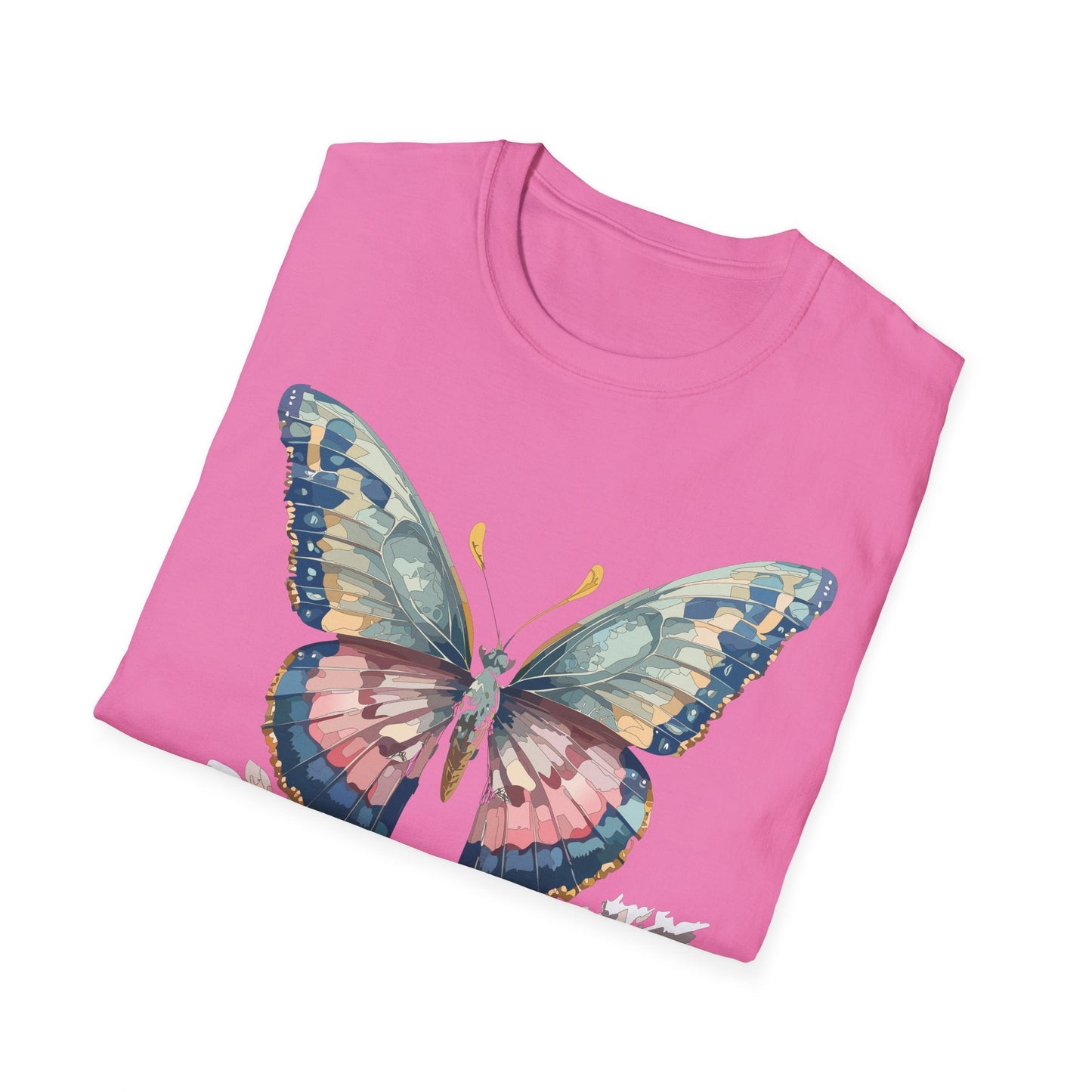 Butterfly Shirt Unisex Monarch Design Gildan Softstyle 64000 Ring Spun Cotton Tee