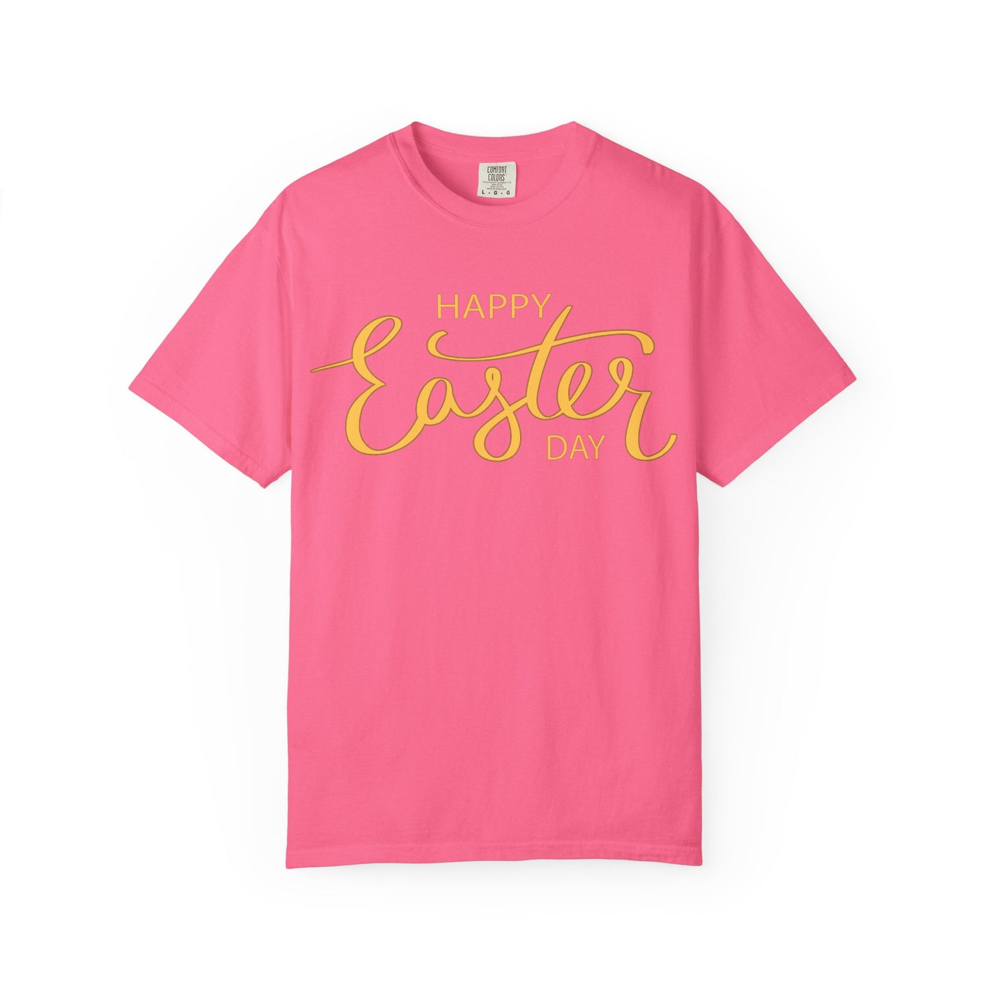 Happy Easter Day T-Shirt, Tee Shirt with Easter Signature, T Shirt with Easter Prints, Tee Shirt with Easter Design