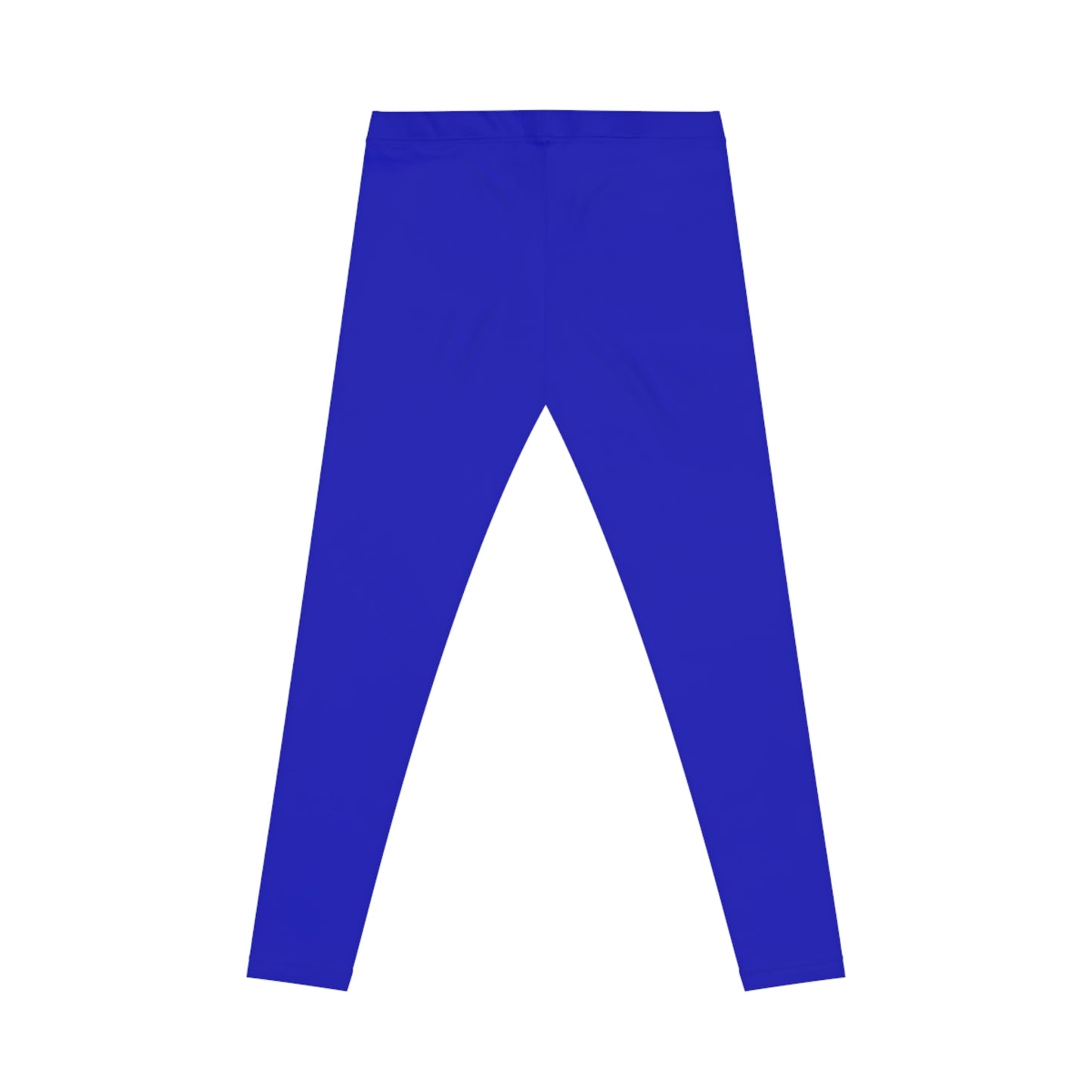 True Azure Blue Color Women's Poly-Span Casual Leggings XS-2XL