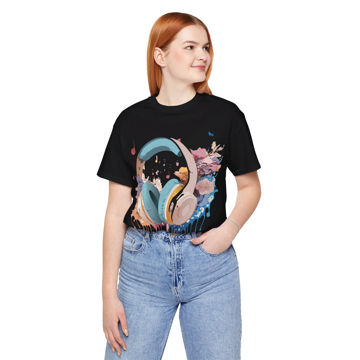 Music Graphic T Shirt Unisex Short Sleeve Tee Adelpha Vintage Inspired Art For Casual Everyday Wear