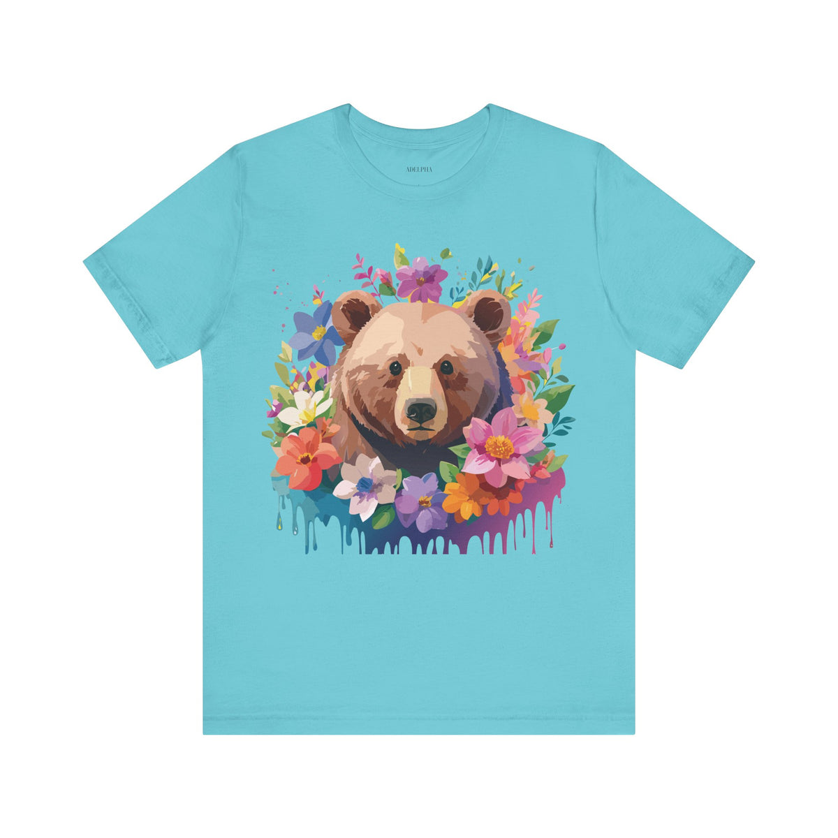 Bear Graphic Design Tee Bella+Canvas Unisex 100 Cotton Tee Shirt a119