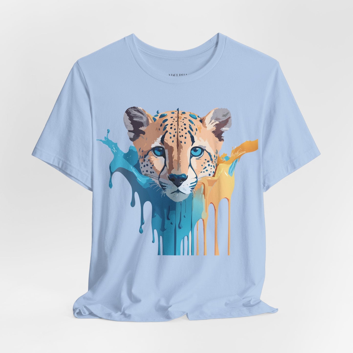 Adelpha Cheetah Graphic Jersey Tee Unisex Short Sleeve Art Design