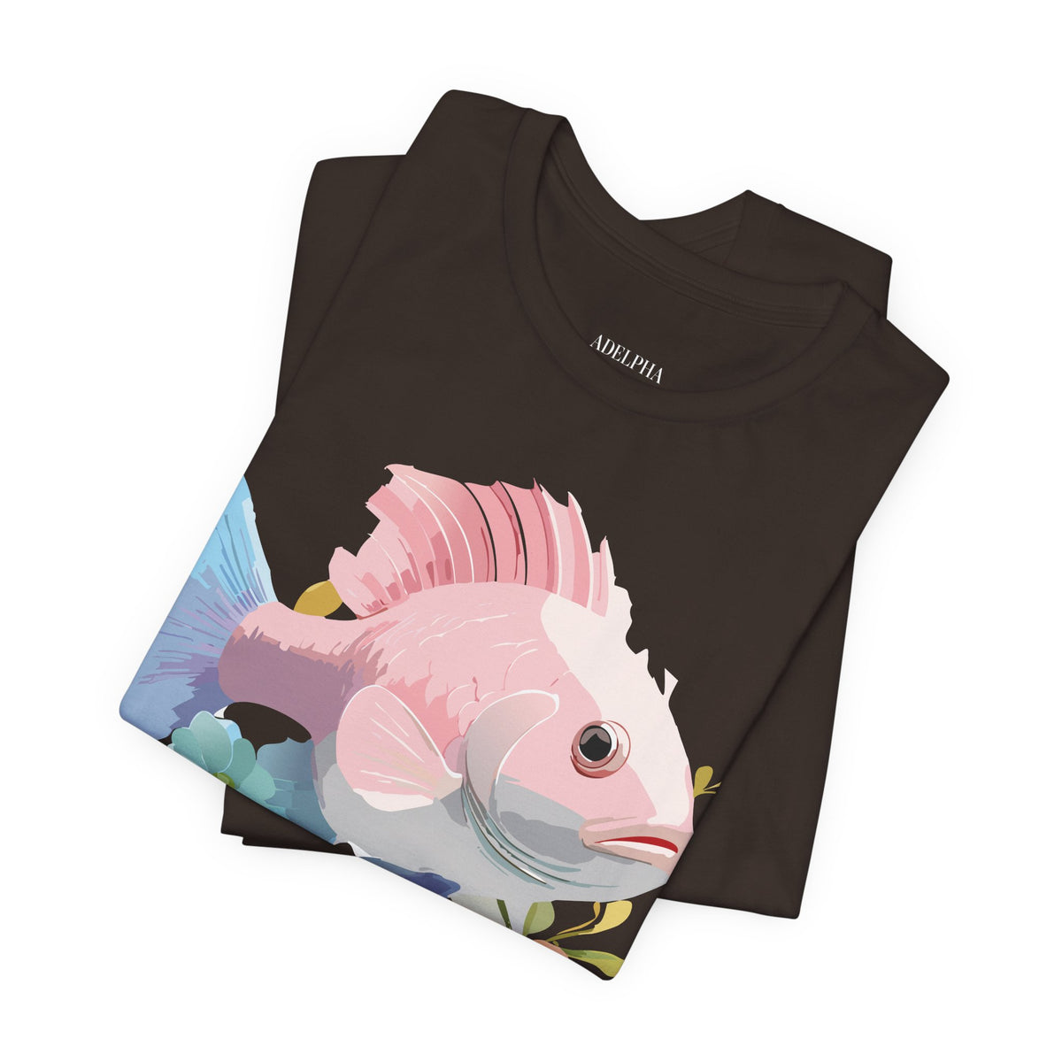 Fish Graphic Design Tee Bella+Canvas Unisex 100 Cotton Tee Shirt a107
