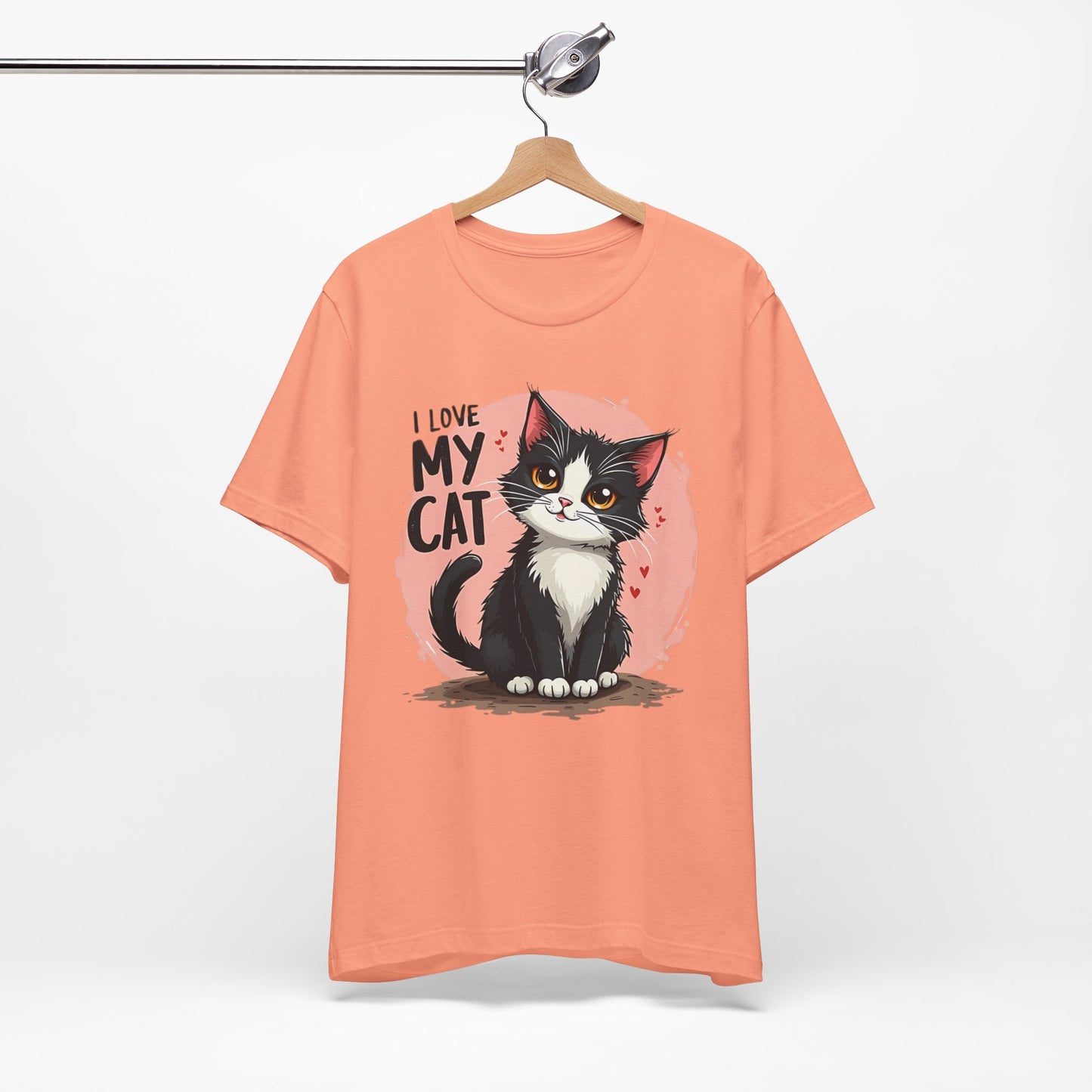 I Love My Cat Shirt, Cat Tee Shirt, Funny Kitty T-Shirt, Kitty Top, Animal Tees, Funny Animal T-Shirt, Graphic Tee