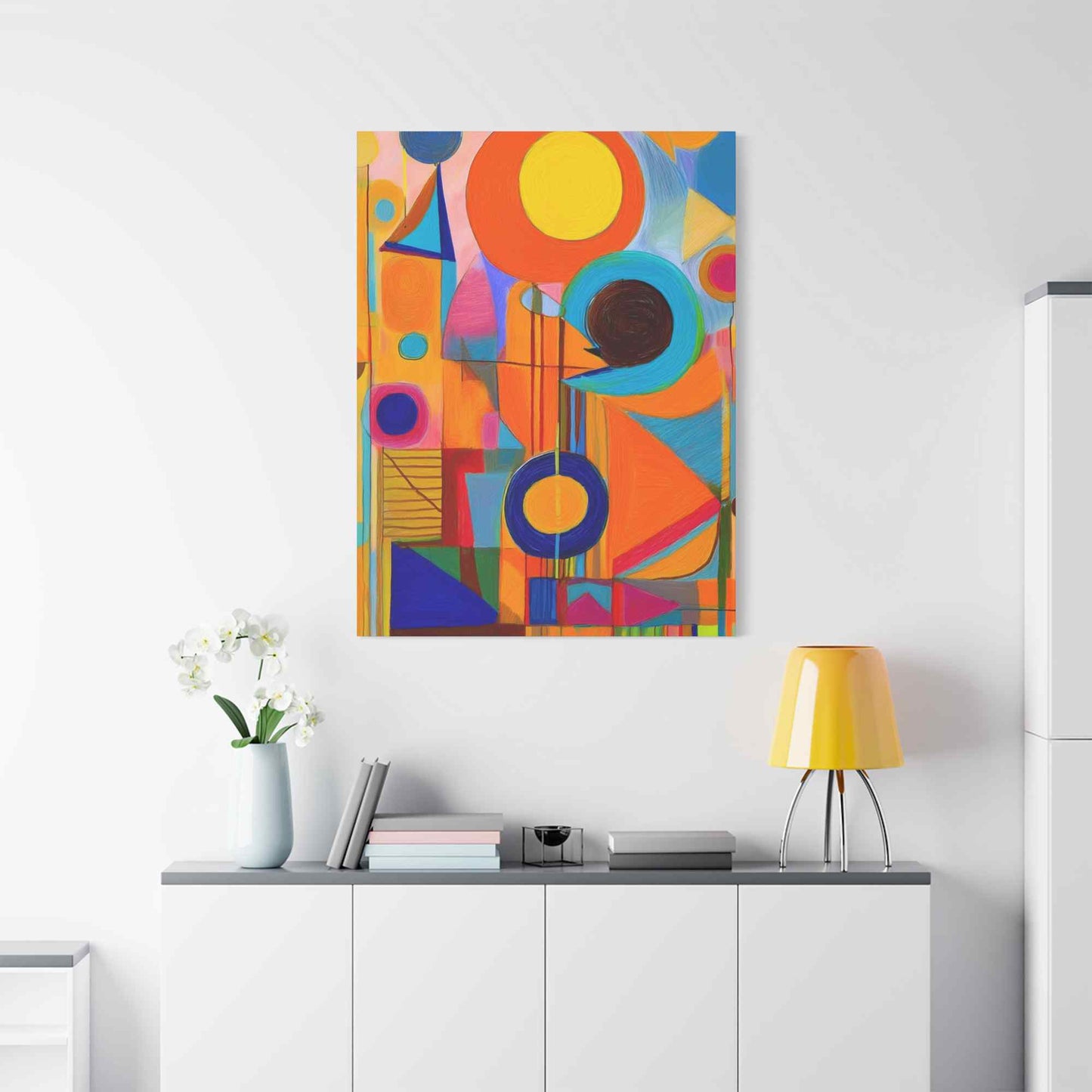 Abstract Painting Print Canvas 20x24,20x30,24x30, 24x32,24x36,30x40, 32x48,36x48,40x60 Pine-Wood Inner Frame ABS-12
