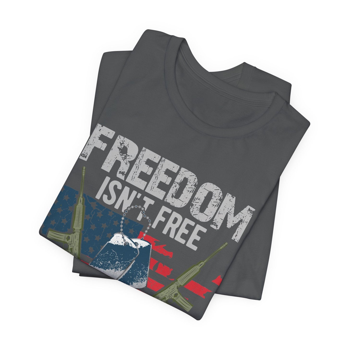 Army Veteran Patriotic Graphic Design Unisex Cotton T-Shirt v20