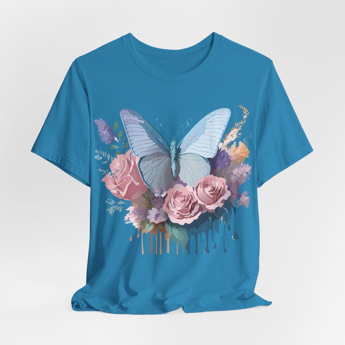 Butterfly Graphic Tee Unisex Jersey Short Sleeve Adelpha Vintage Art Design