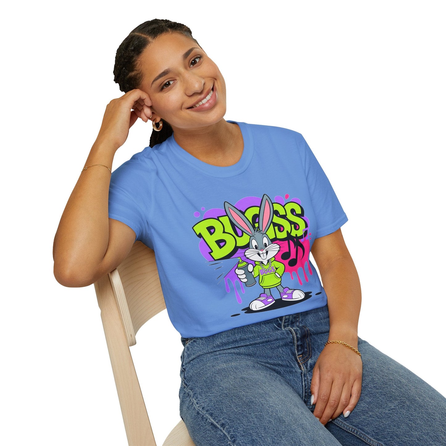 Cartoon T Shirt With Animation Unisex Funny Animals Tee Softstyle Gildan 64000 Apparel