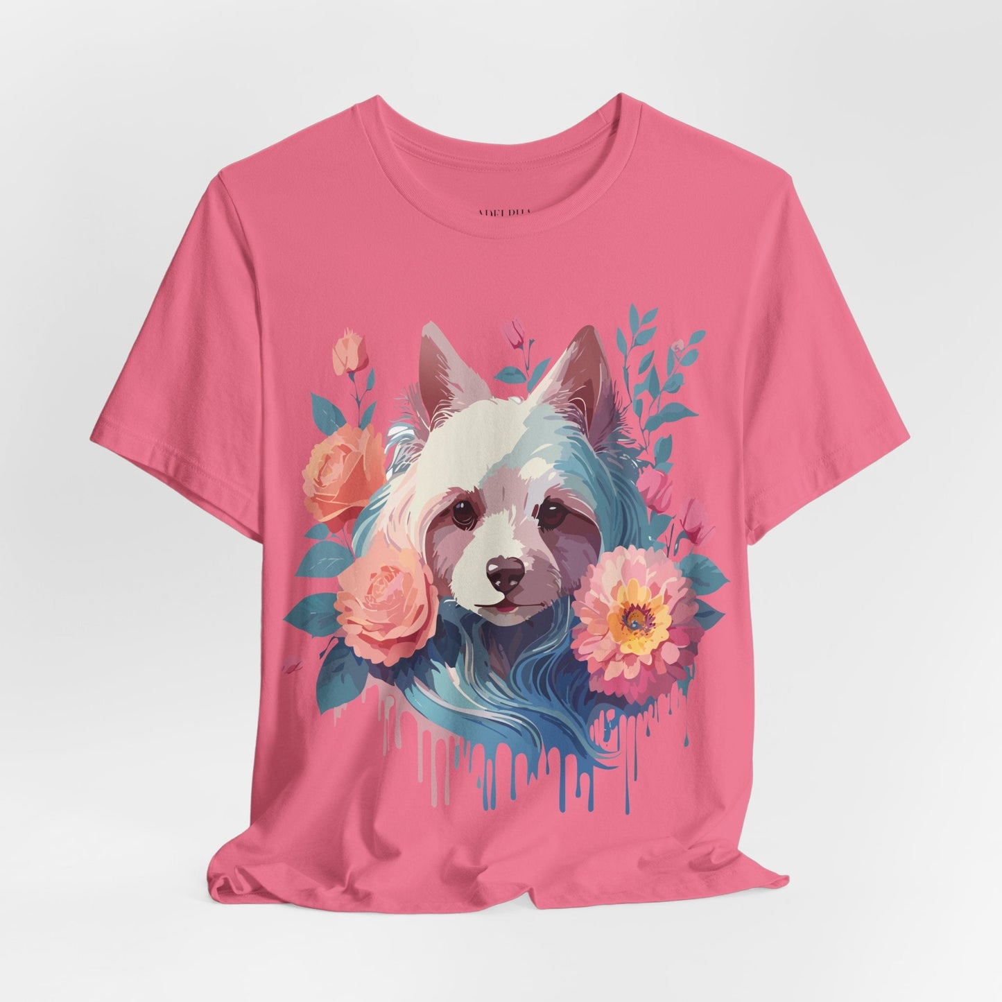 Adelpha Unisex Graphic Dog Shirt Short Sleeve Tee With Vintage Inspired Artwork Design