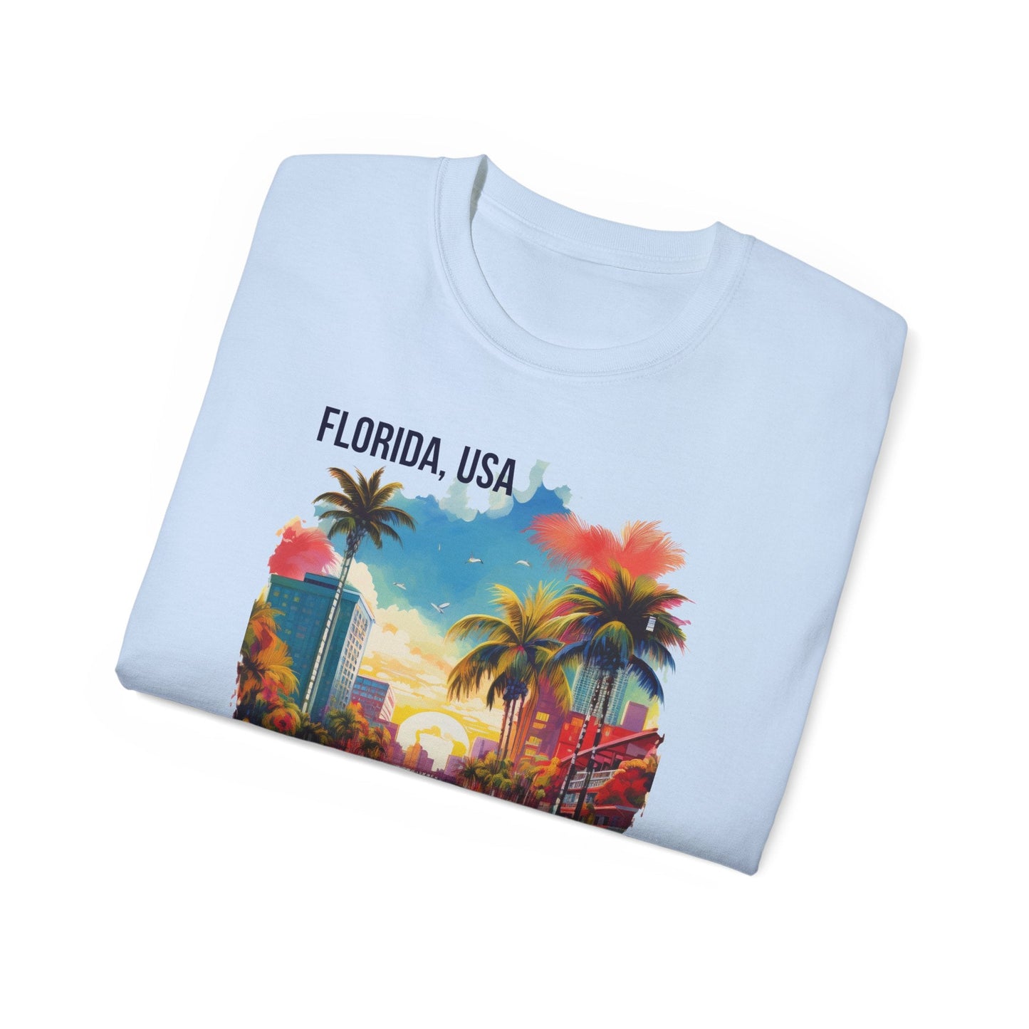 Florida Graphic Unisex Cotton T‑Shirt 1