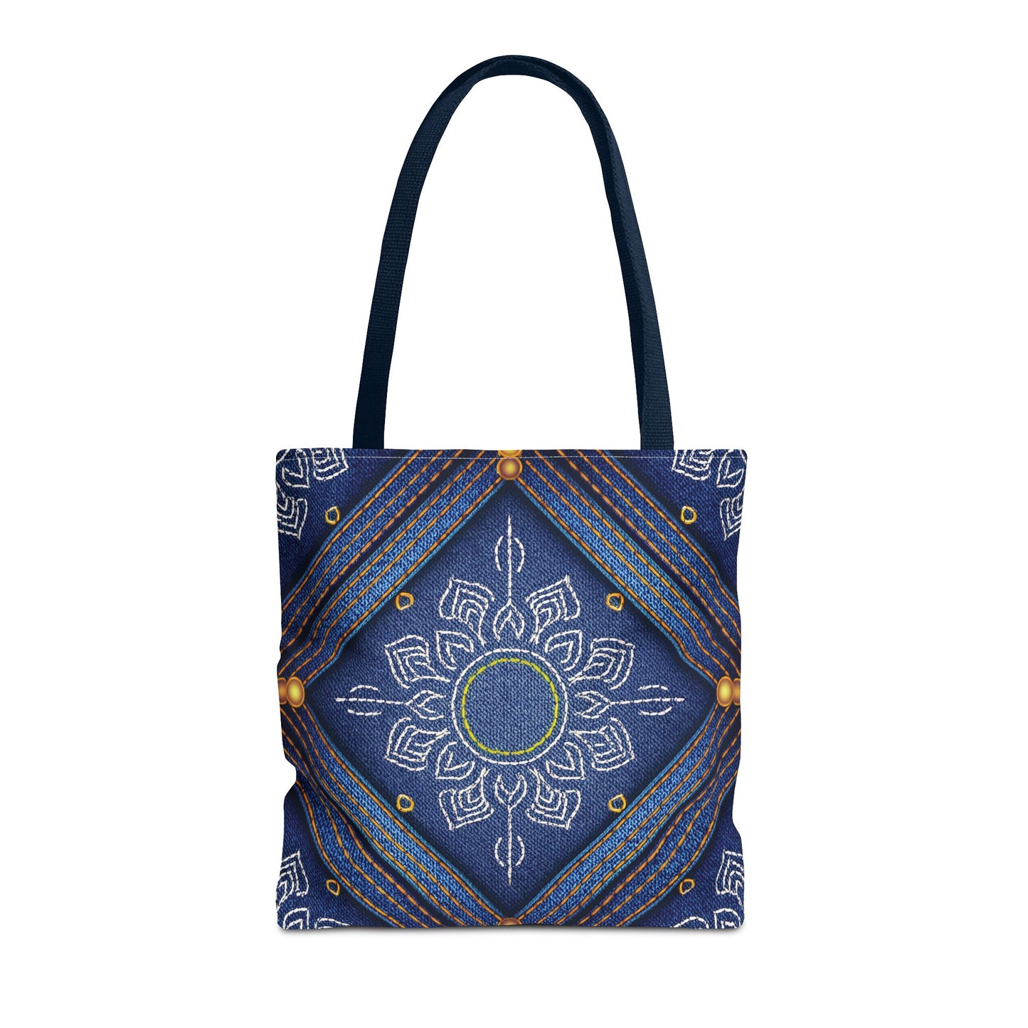 DIWALI DENIM PRINT CANVAS BAG HIGH-QUALITY 100% SPUN POLY 3 SIZES BAG-205-6