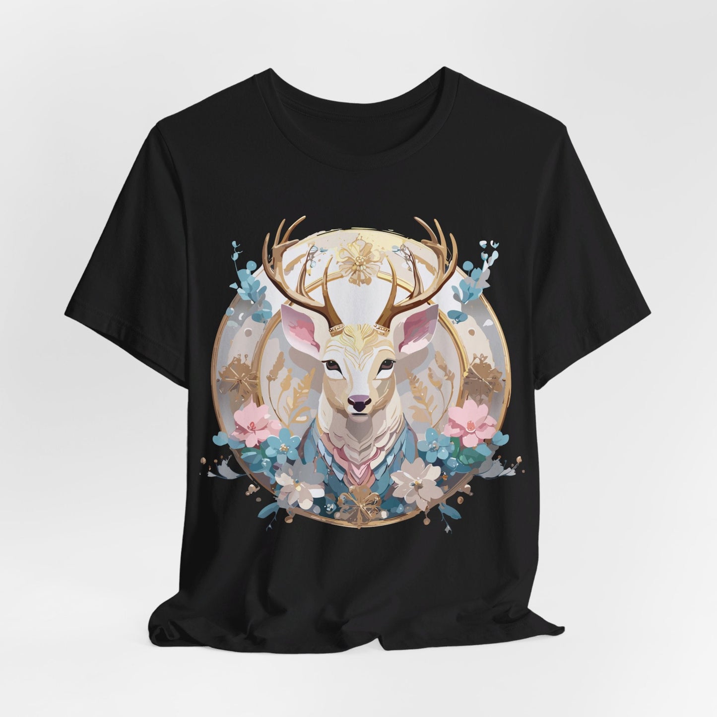 Medallion Graphic Unisex 100 Cotton Vintage Animal Medal Artwork Tee 69
