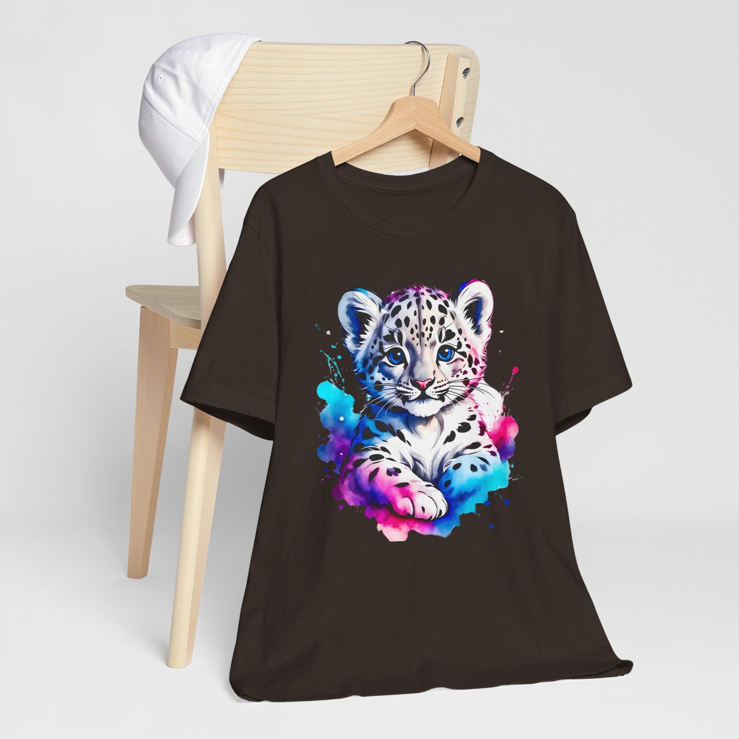 Baby Leopard Shirt, Cute Leopard Tee Shirt, Animal T-Shirt, Gepard Top, Animal Tees, Art Design T-Shirt, Graphic Tee