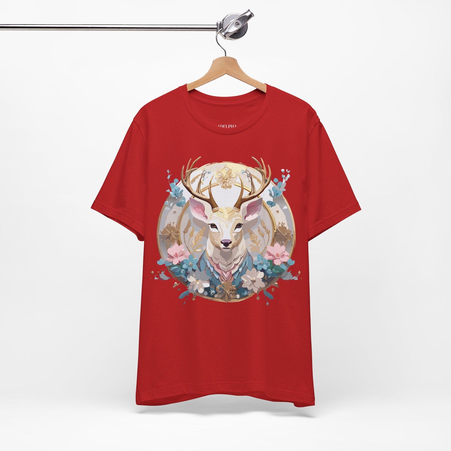 Medallion Graphic Unisex 100 Cotton Vintage Animal Medal Artwork Tee 69