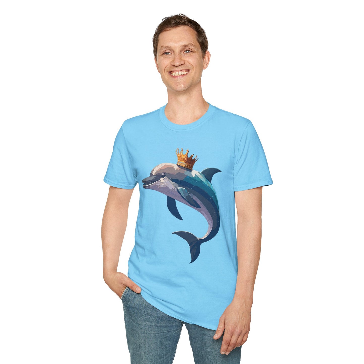 Dolphin Shirts Unisex Gildan Softstyle 64000 100 Percent Cotton Tee For Animal Lovers