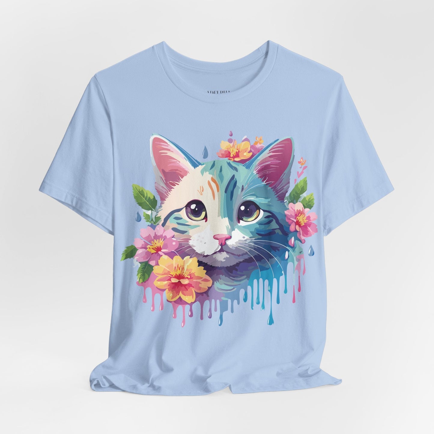 Cat Graphic Tee Unisex Shirt Adelpha Vintage Inspired Short Sleeve